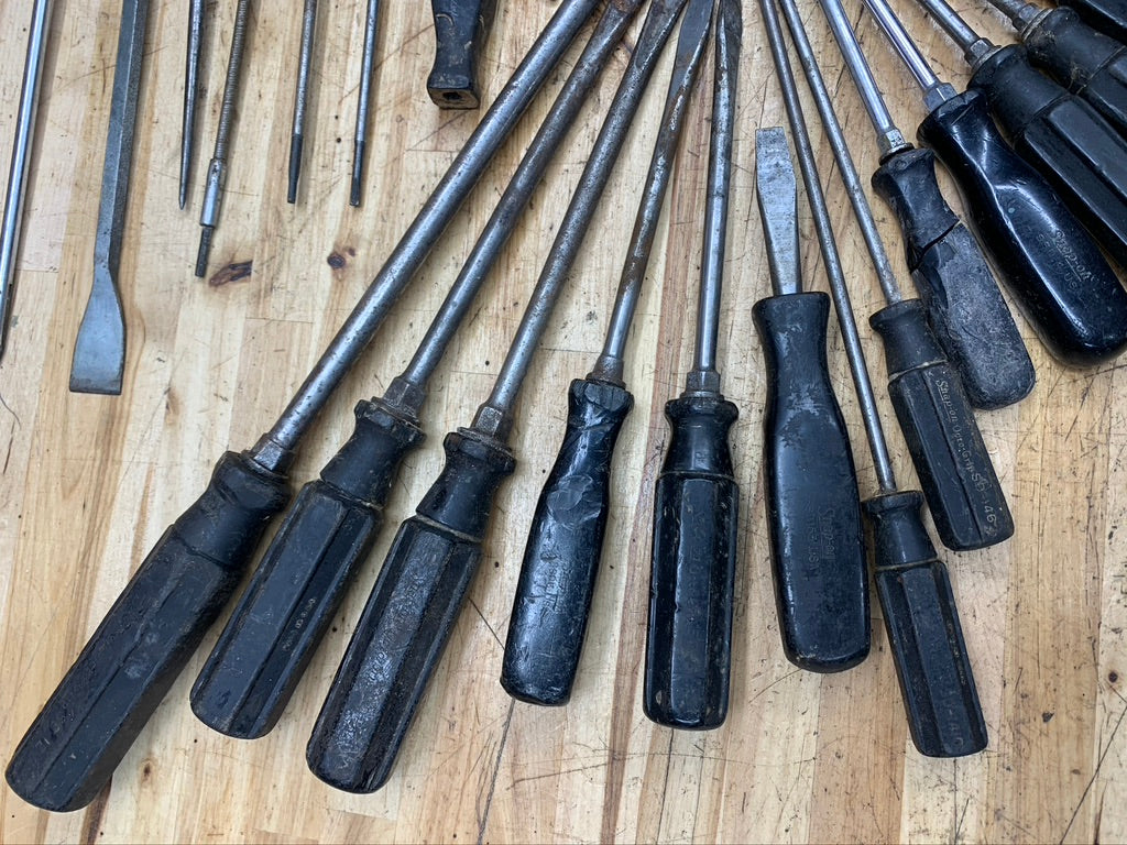 Snap On Vintage & Octo Grip Screwdriver BIG BUNDLE 35pc USA