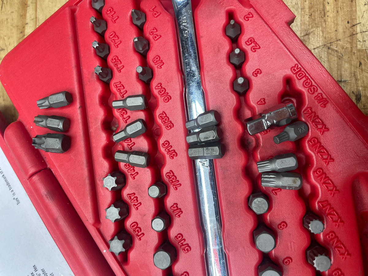 Mac Tools 39pc Hex Bit Ratchet Set SBR39SB