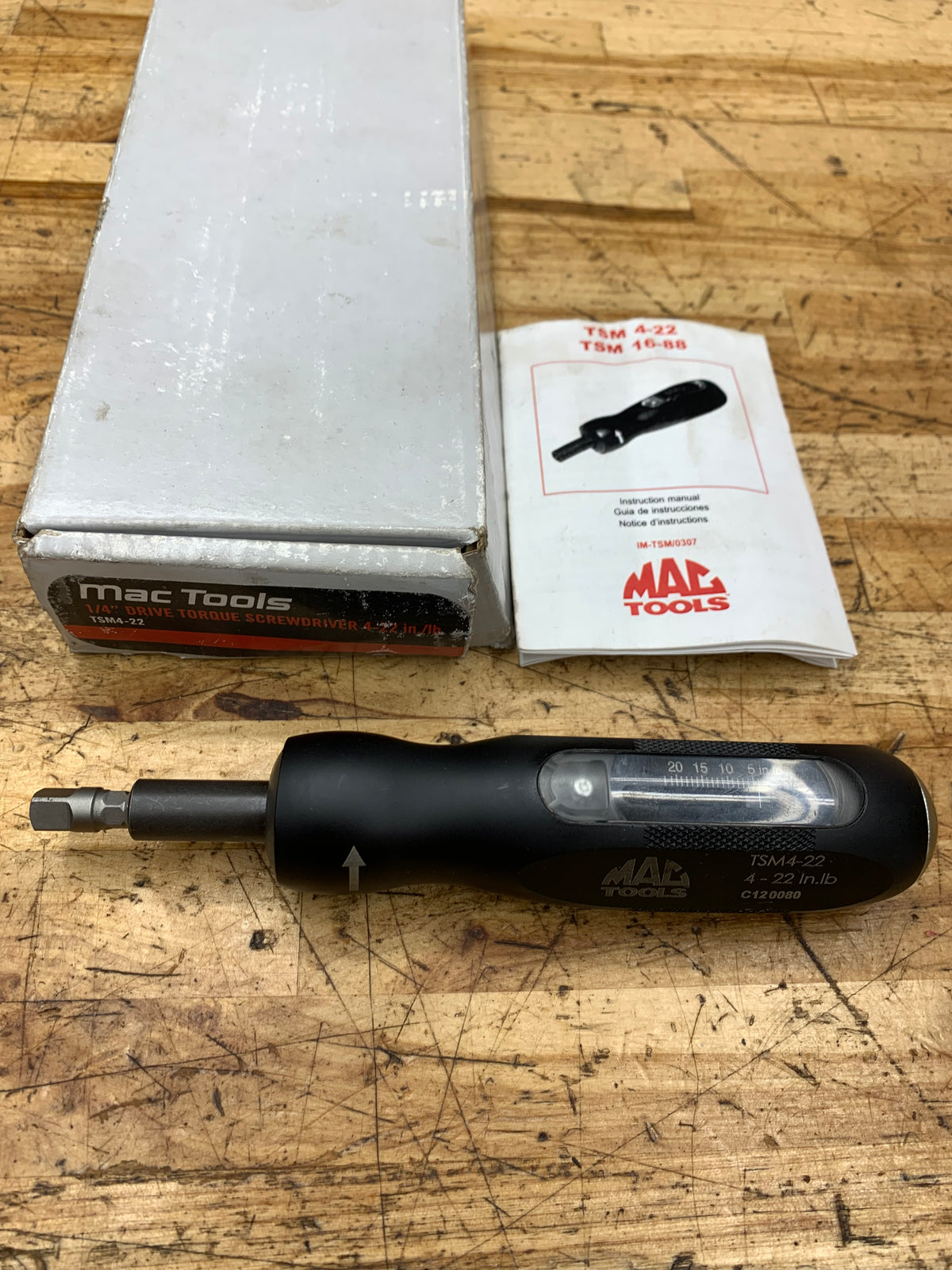 Mac Tools Torque Screwdriver 4-22 in.Lbs.  LIKE NEW TSM4-22