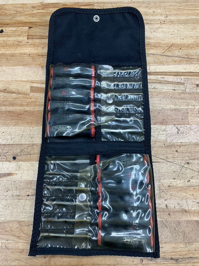 Snap On Grip Vintage Mini Picks, Screwdriver Pouch Set 12pc PAK562420