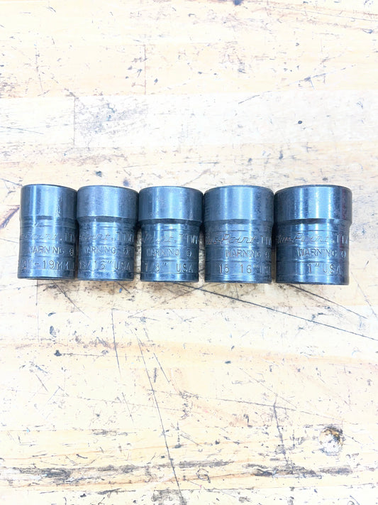 Blue Point Rounded Nut/Bolt Extractor Set Twist Socket 5pc USA