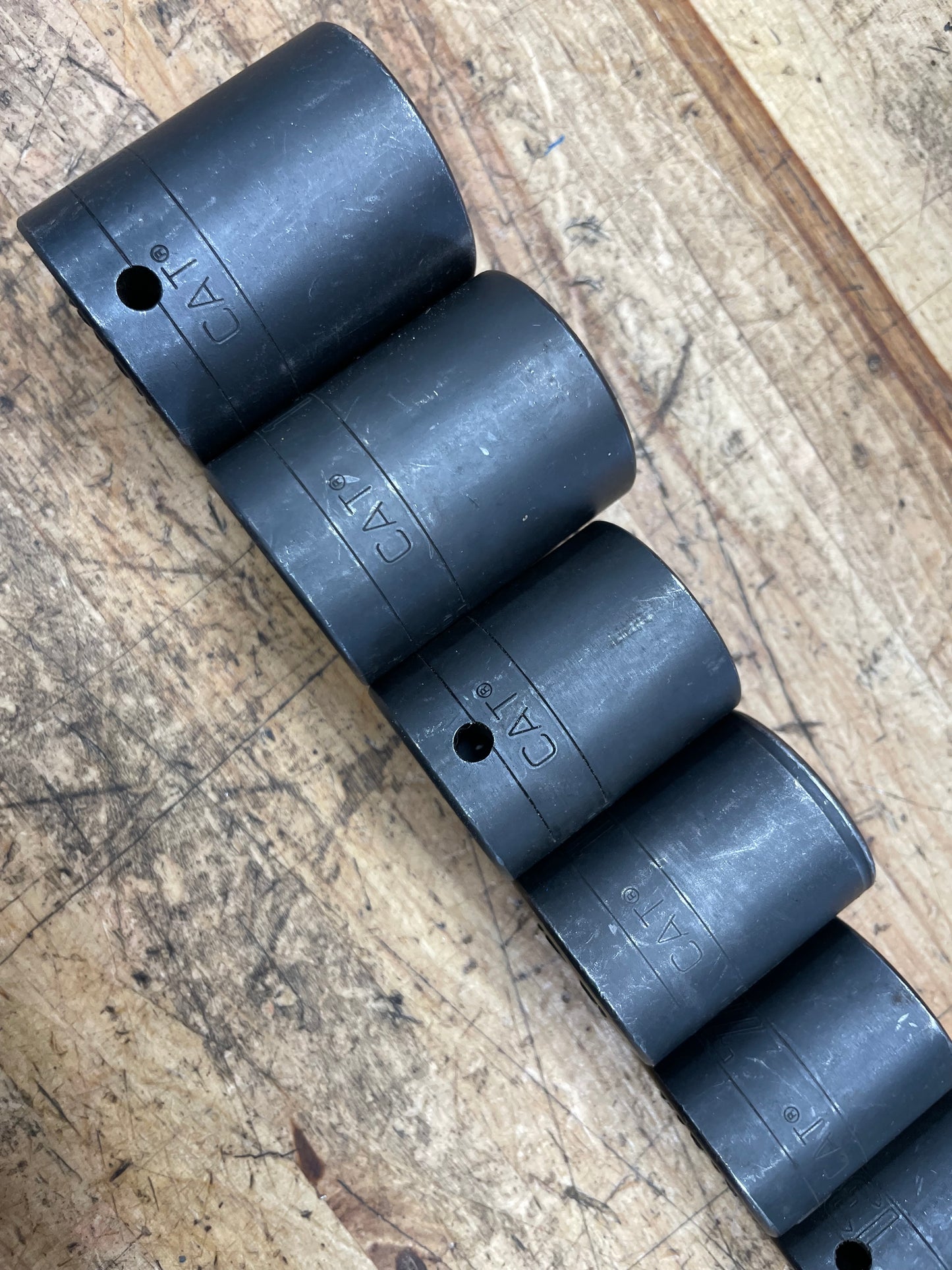 CAT by Snap On 1/2” SAE Impact Shallow Socket Set 11pc USA 1/2” to 1-1/8”