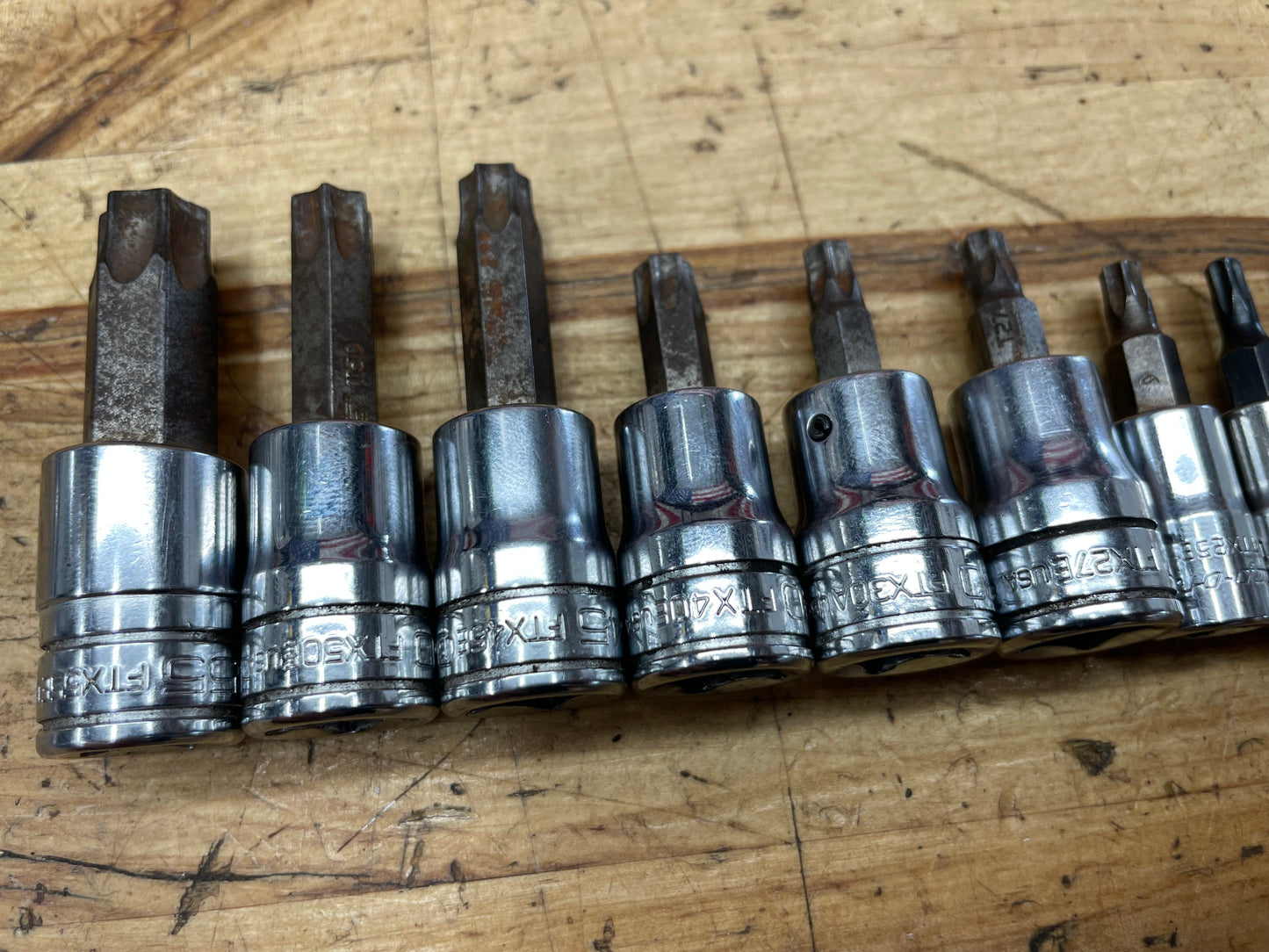Snap On Torx Socket Set 11pc USA T8-T55