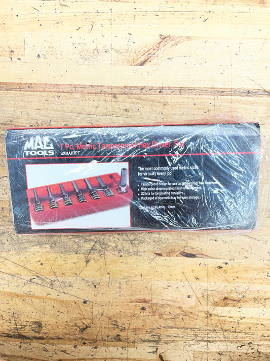 Mac Tools Metric Tamperproof Hex Bit Socket Set  SXMAH7PT