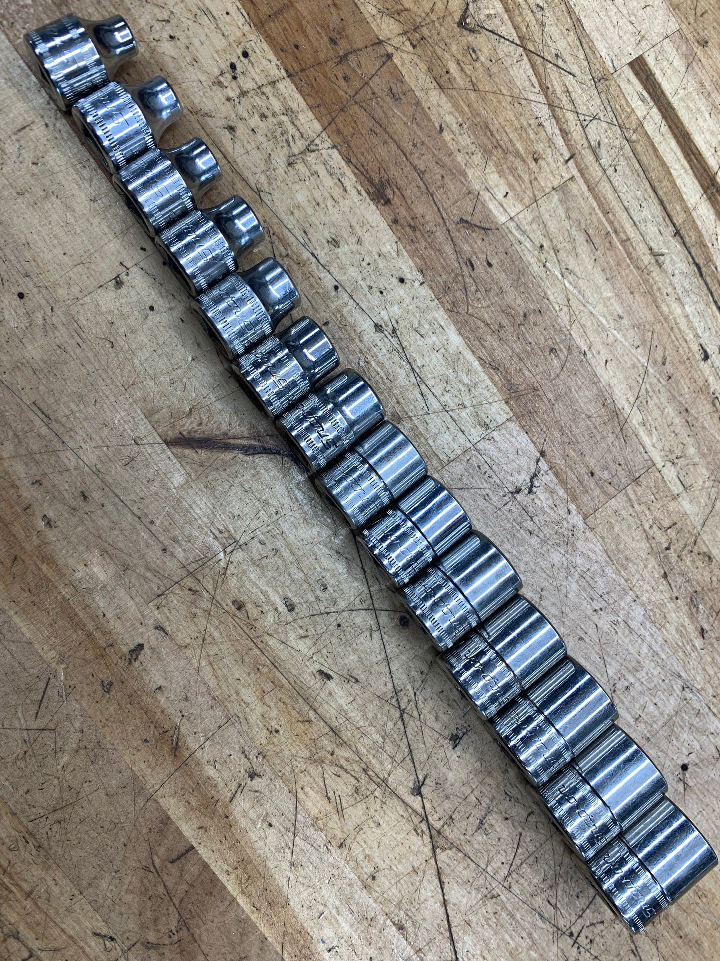 Snap On 3/8" Metric Shallow Socket Set 14pc 212FSMY