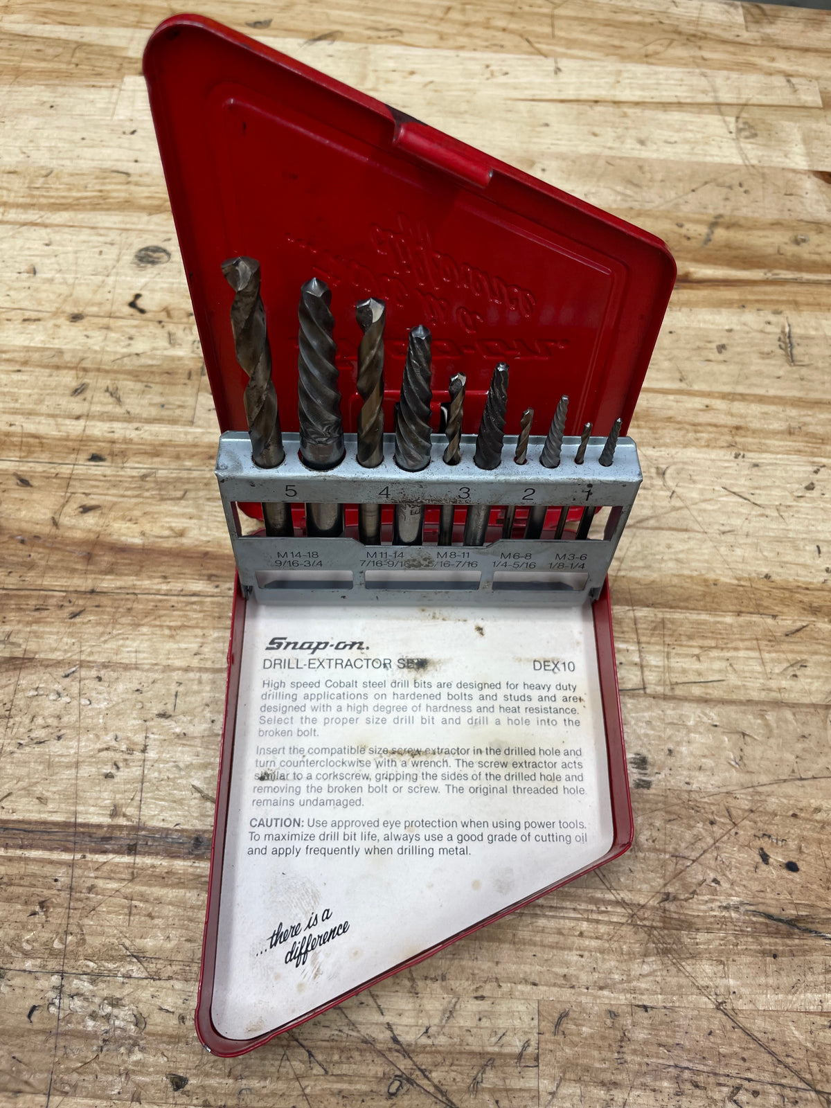 Snap On Broken Bolt Extractor Set USA DEX10