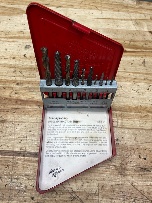 Snap On Broken Bolt Extractor Set USA DEX10