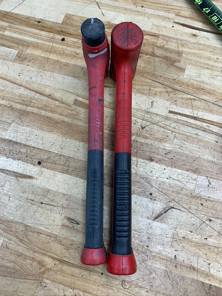 Snap On Plastic Tip Mallet and Deadblow Mallet Set 16oz/24oz