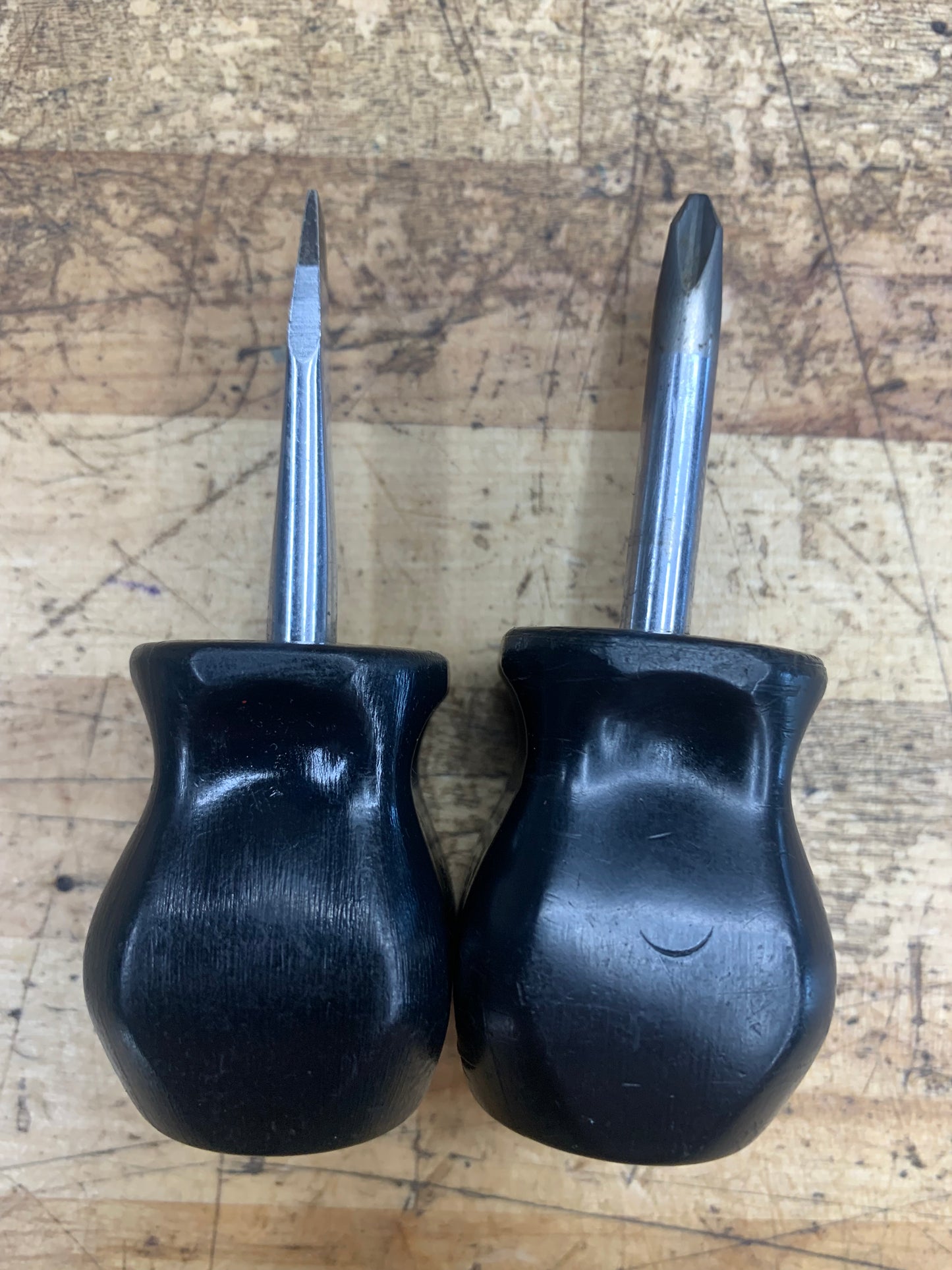 Snap On Stubby Screwdriver Set No.2 Phillips & Flathead Hard Handle USA