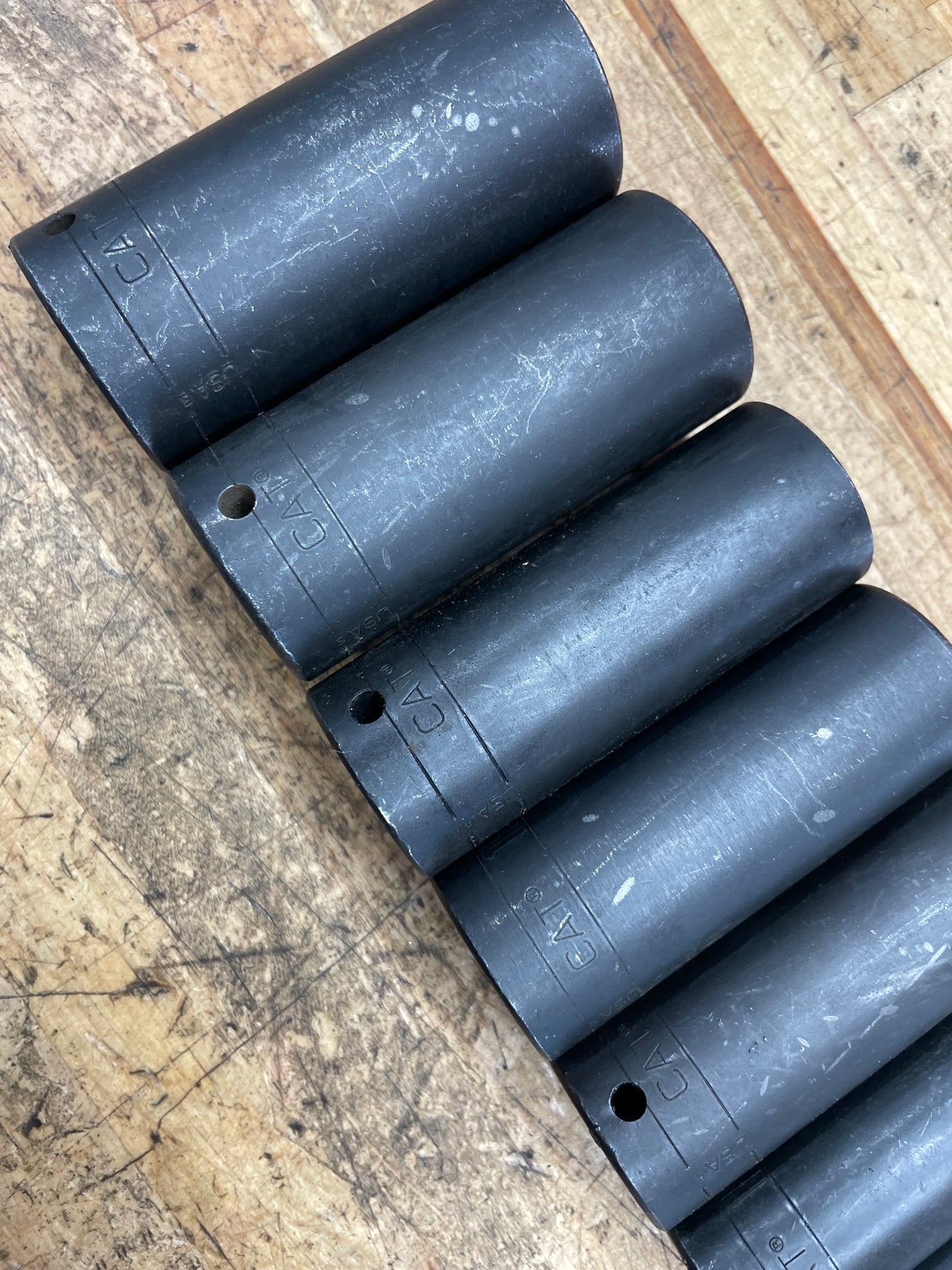 CAT by Snap On 1/2” SAE Deep Impact Socket Set 12pc USA 7/16” to 1-1/8”