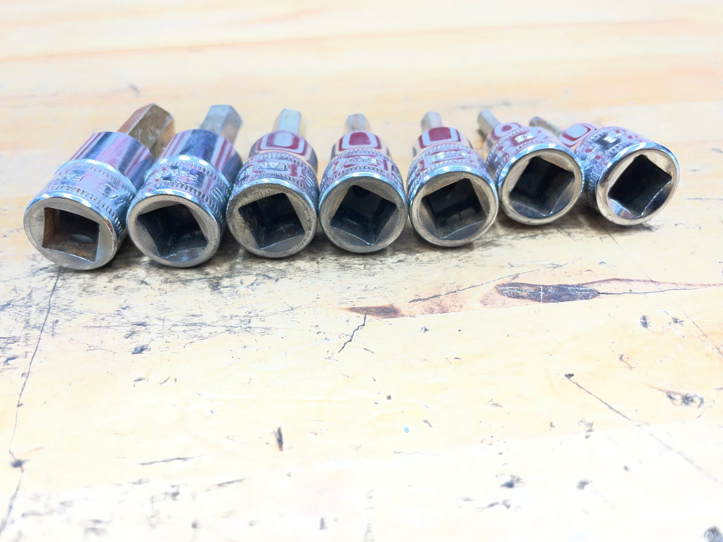 Snap On 3/8” Metric Hex Bit Socket Set 7pc USA 207EFAMY