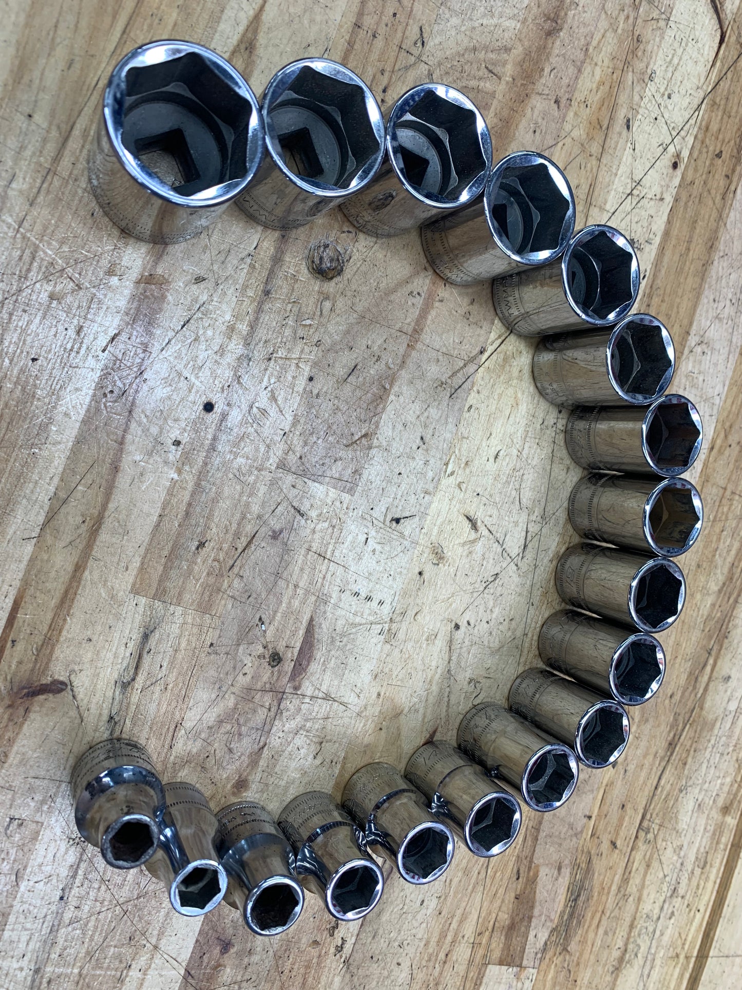 Snap On 1/2" Metric Shallow Socket Set 18pc