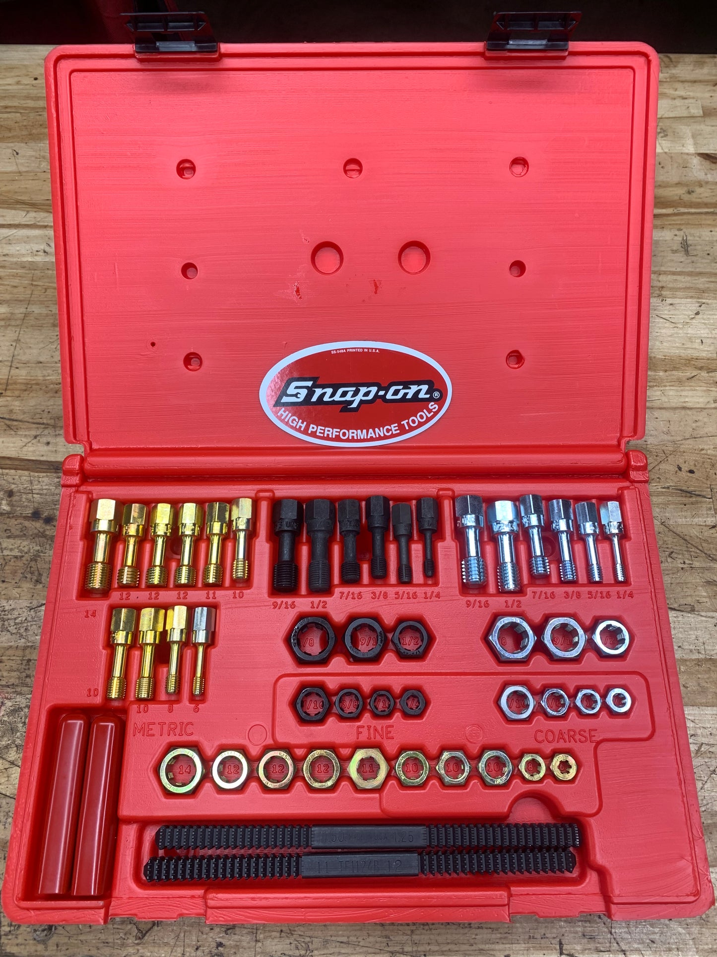 Snap On 48pc Rethreading Set in Case USA RTD48