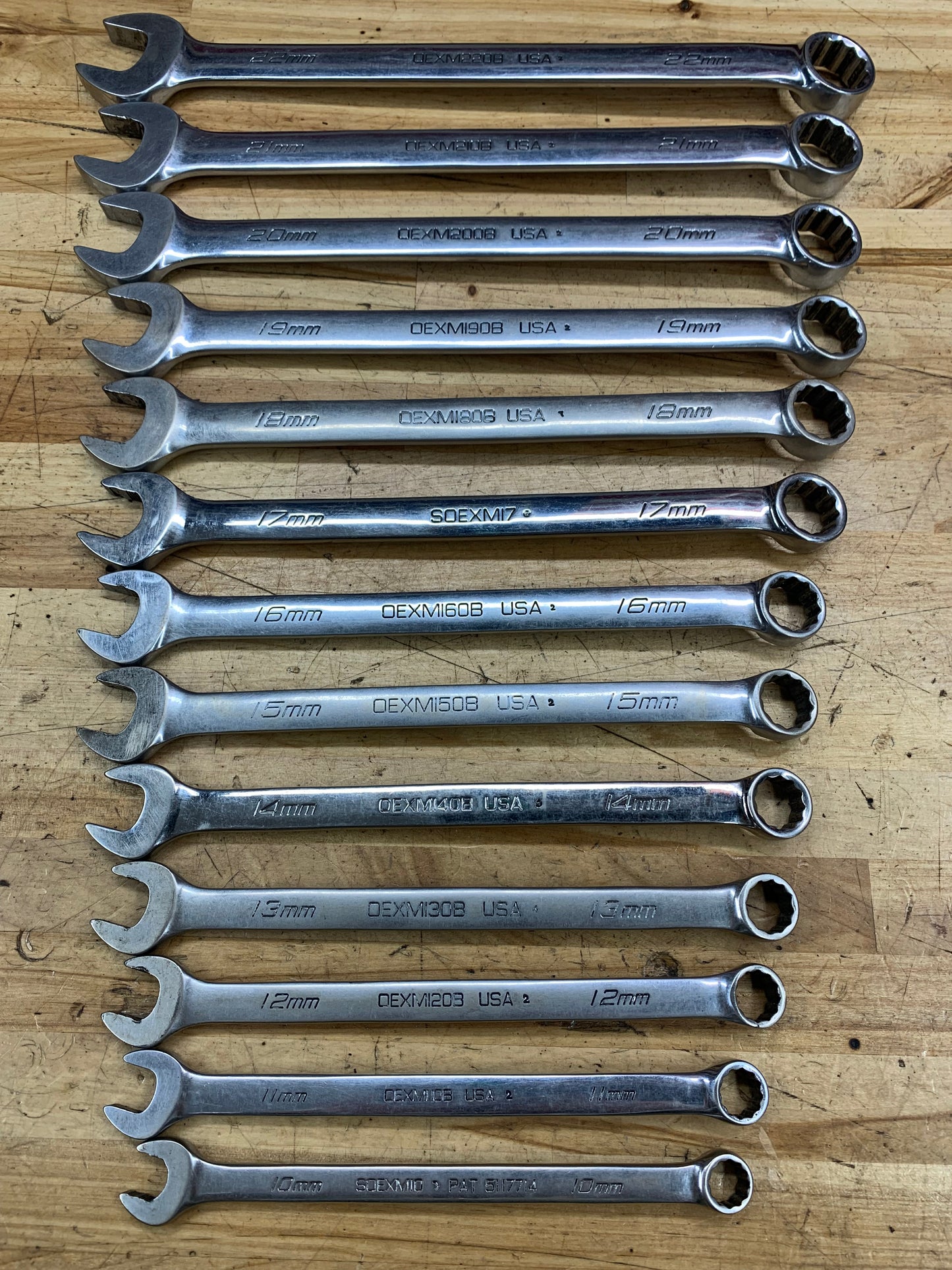 Snap On Metric Combo Wrench Set 10-22mm