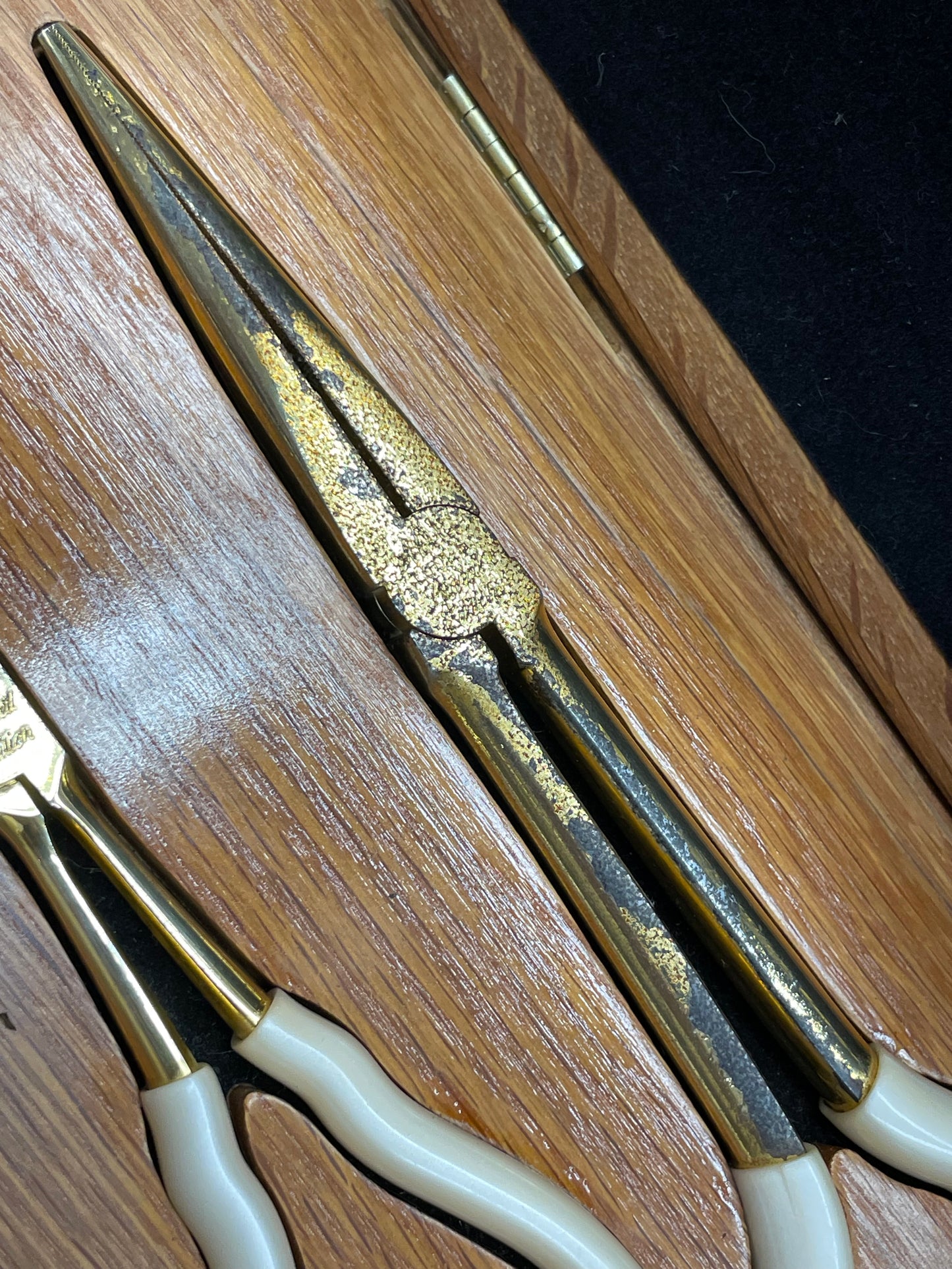 Mac Tools 1995 Limited Edition 24k Gold Plated Needle Nose Plier Set USA 4,195/9,999 SP1995