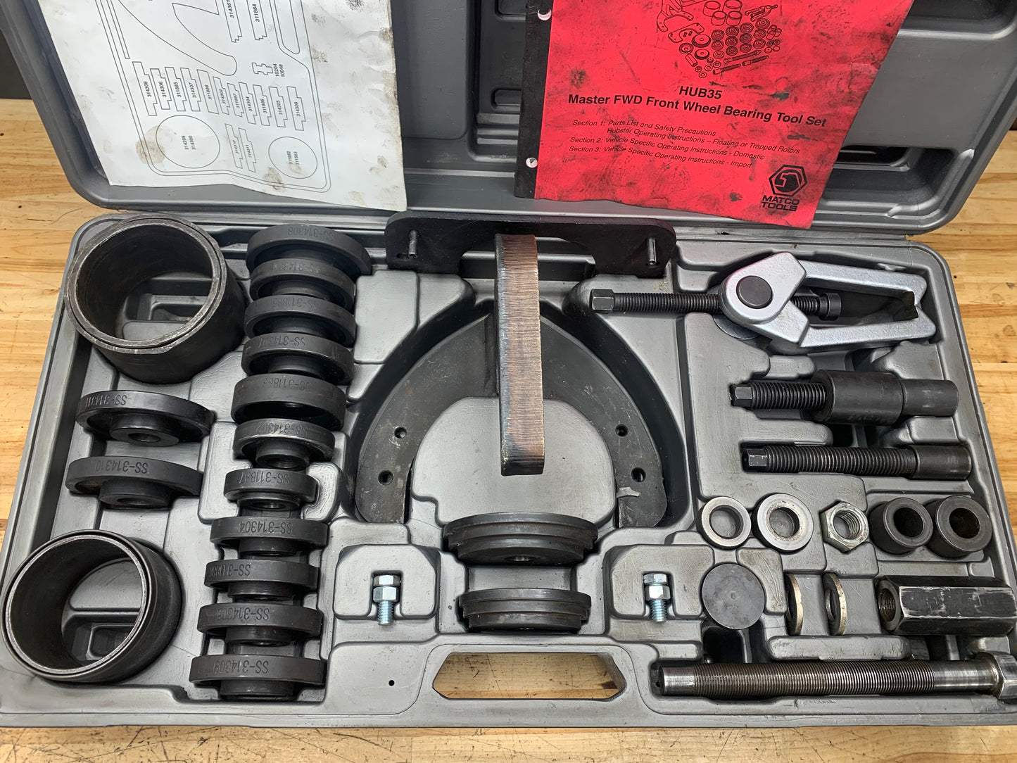 Matco Master FWD Wheel Bearing Tool Kit HUBSTER HUB35