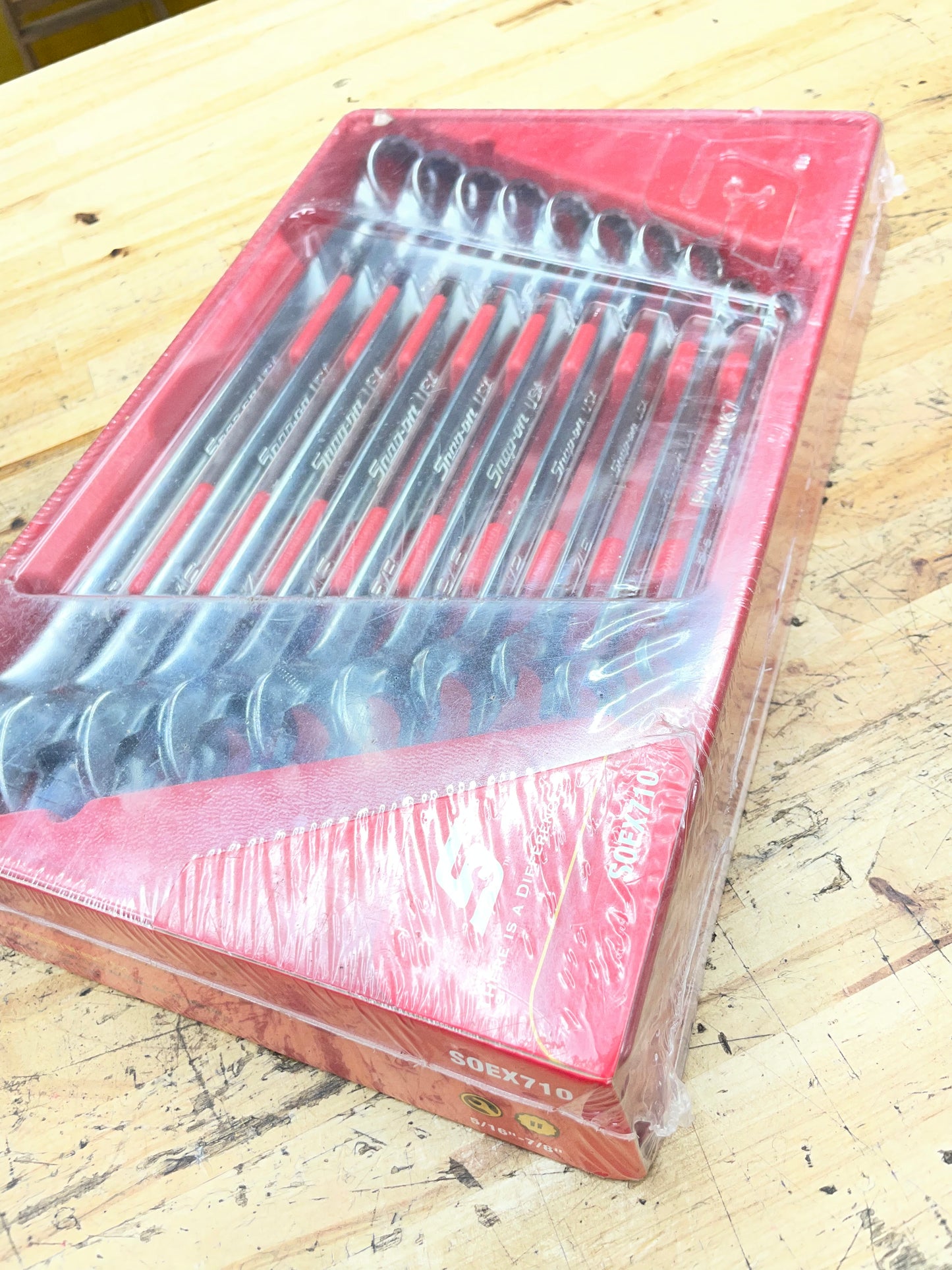 Snap On SAE FD+ Combo Wrench Set 5/16”-7/8” NIB USA  SOEX710