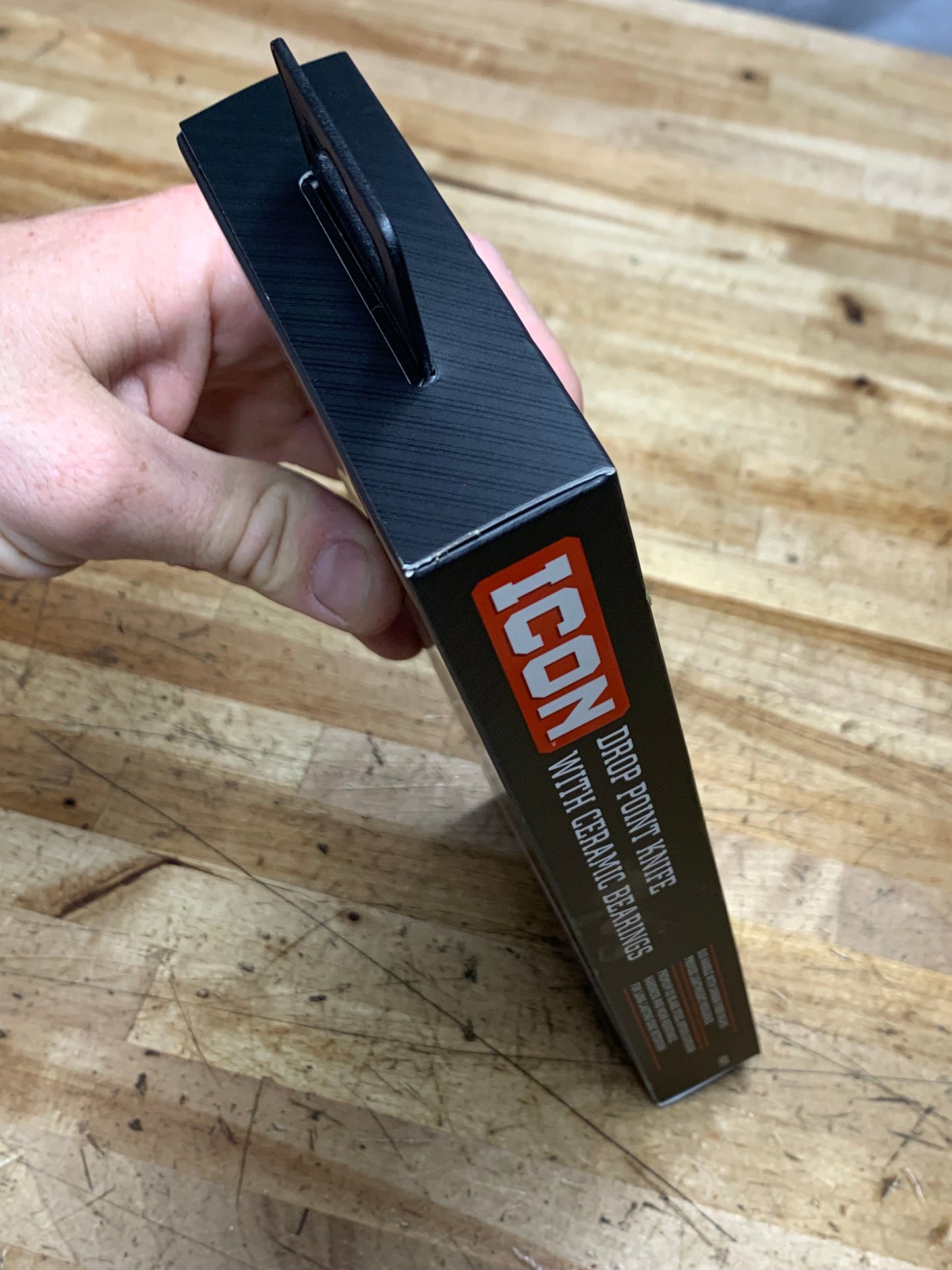 Icon G10 Grip Drop Point Pocketknife Ceramic Bearings KPD3