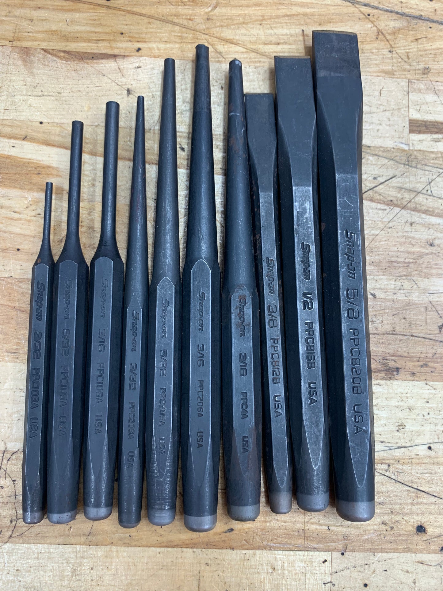Snap On Punch/Chisel Set 10pc. PPC710BK
