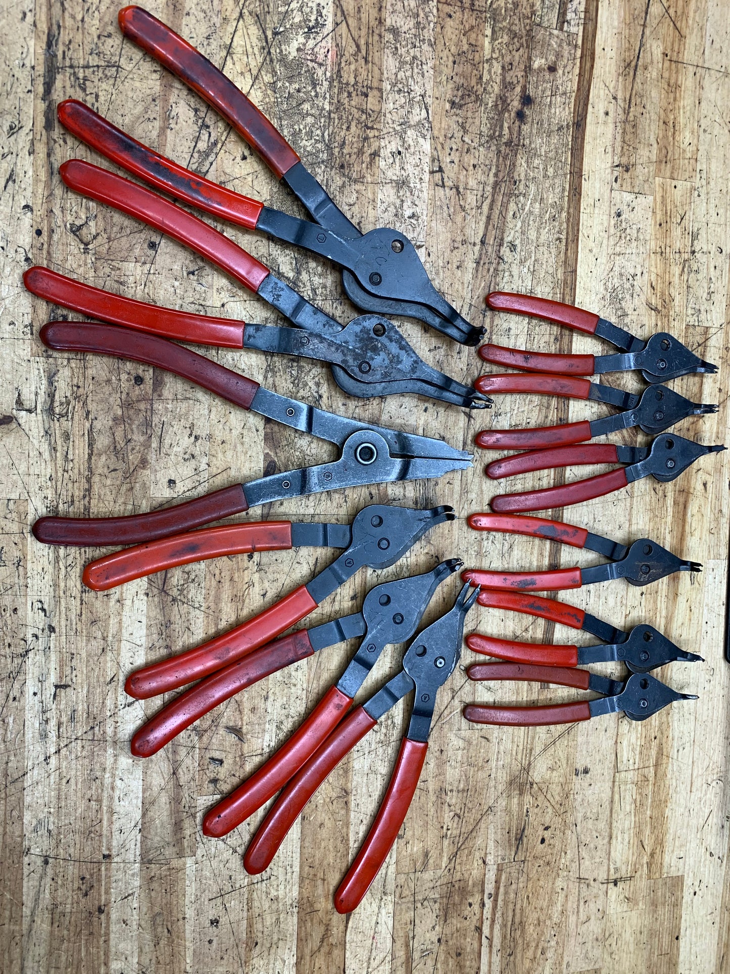 Mac Tools 12pc Snap Ring Plier Set USA PK1250