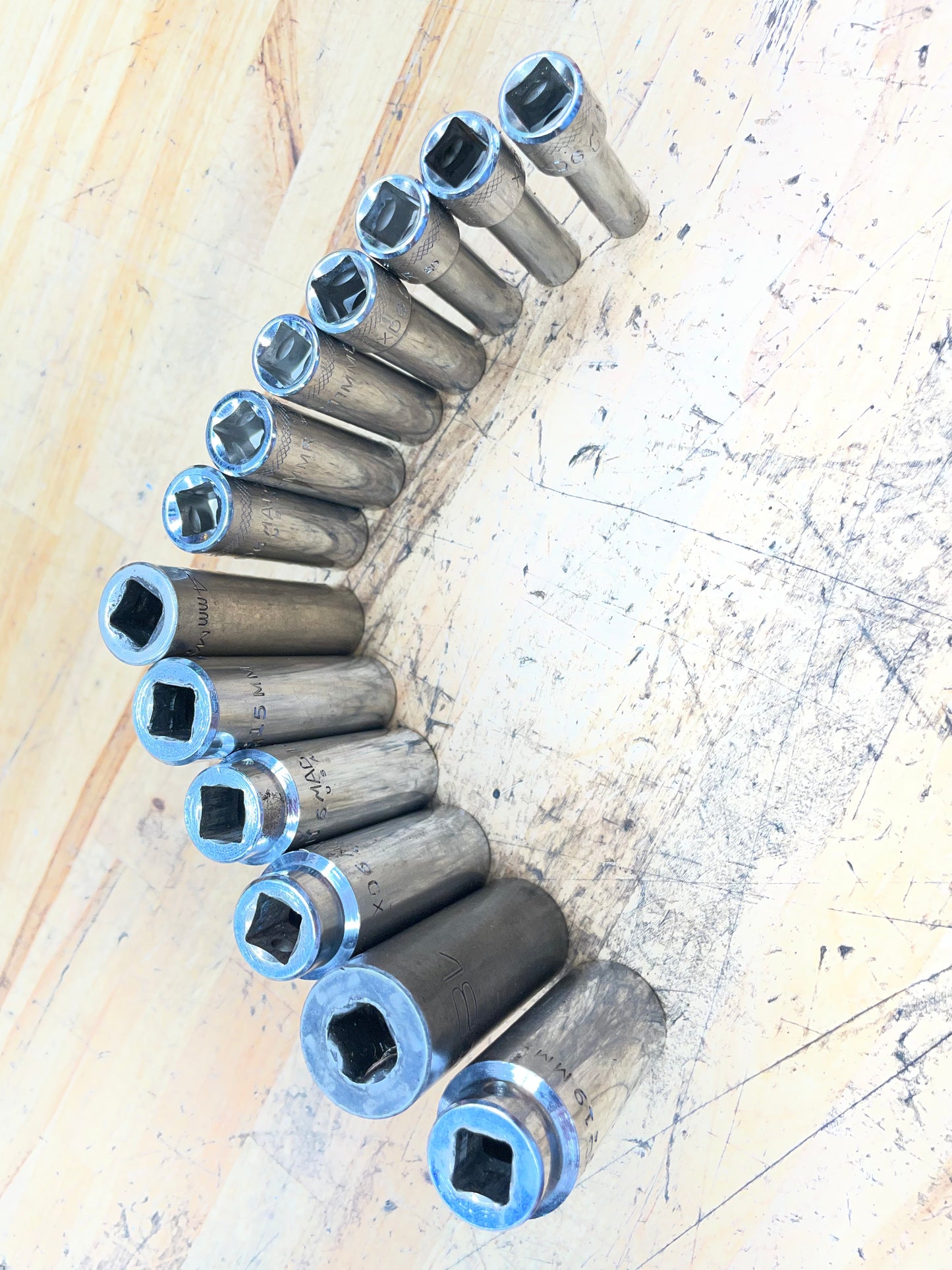 Mac* 3/8” Metric Deep Socket Set 13pc 7-19mm USA