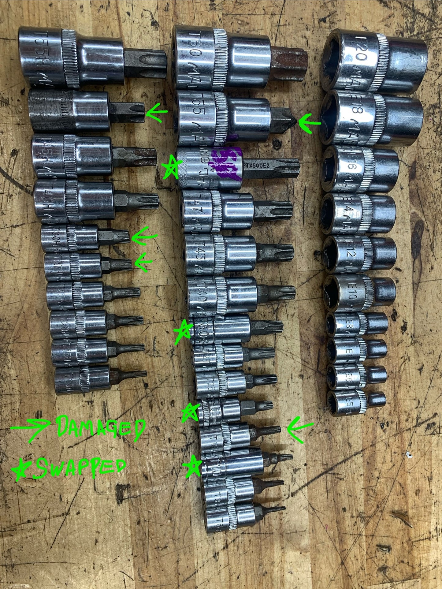Mac Tools Master Torx/ETorx Tool Set SMXT62B