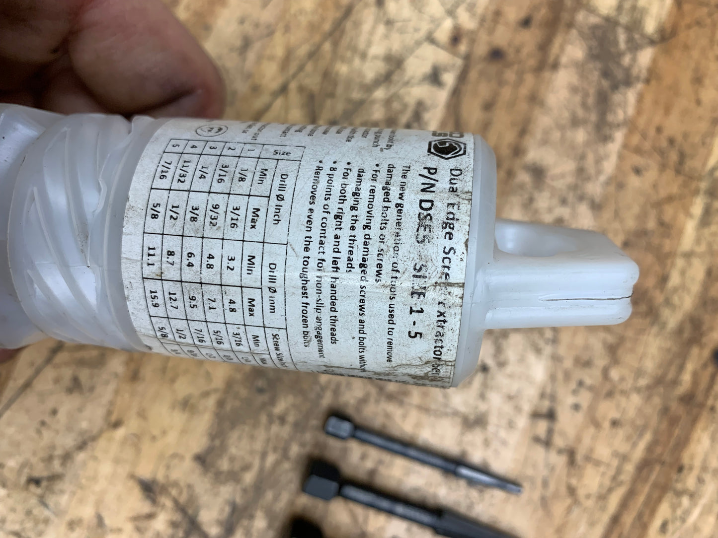 Matco Dual Edge Screw Extractor Set Germany DSE5