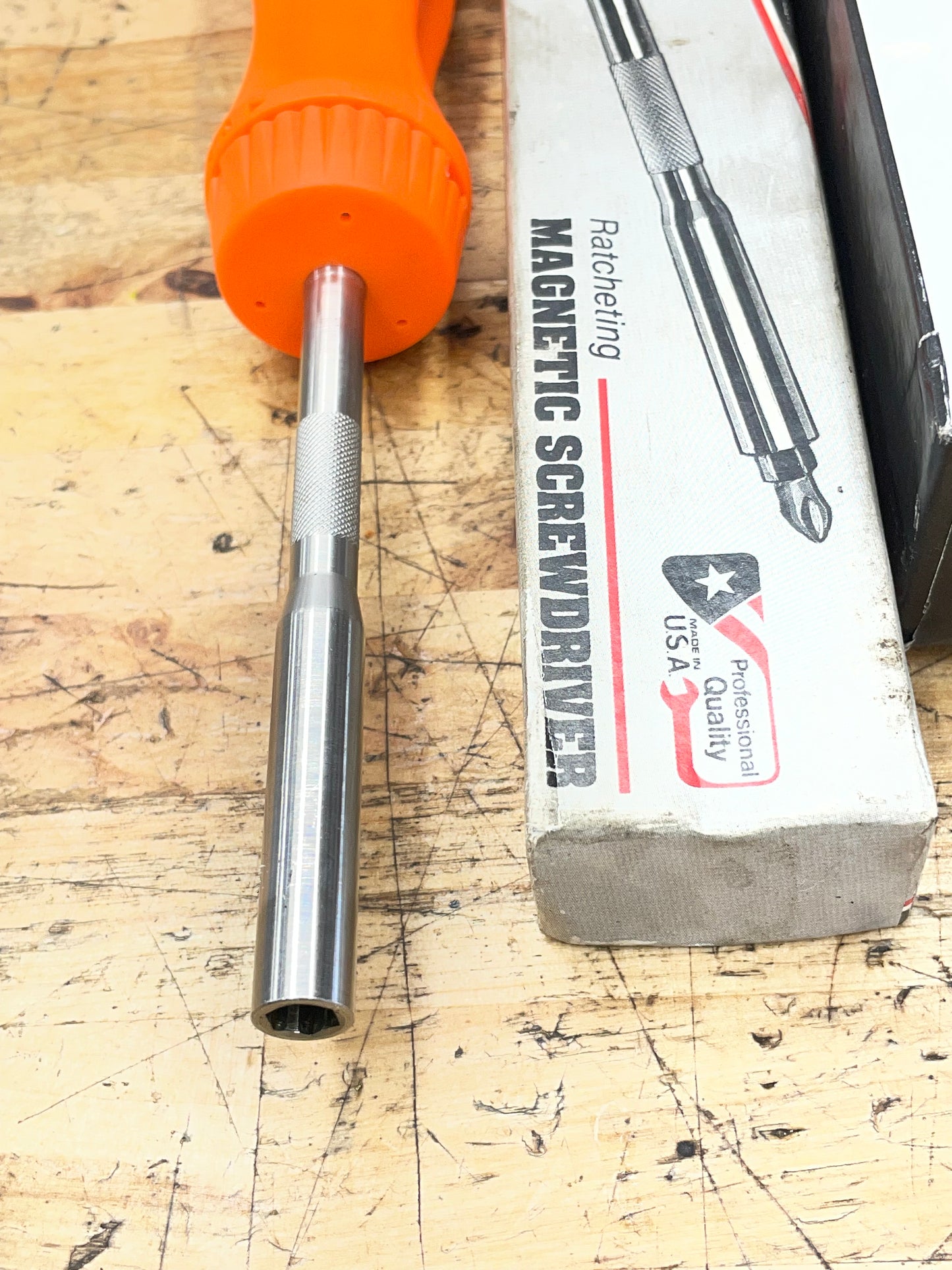 Snap On Ratcheting Screwdriver Orange Hard Handle USA BRAND NEW SSDMR4B