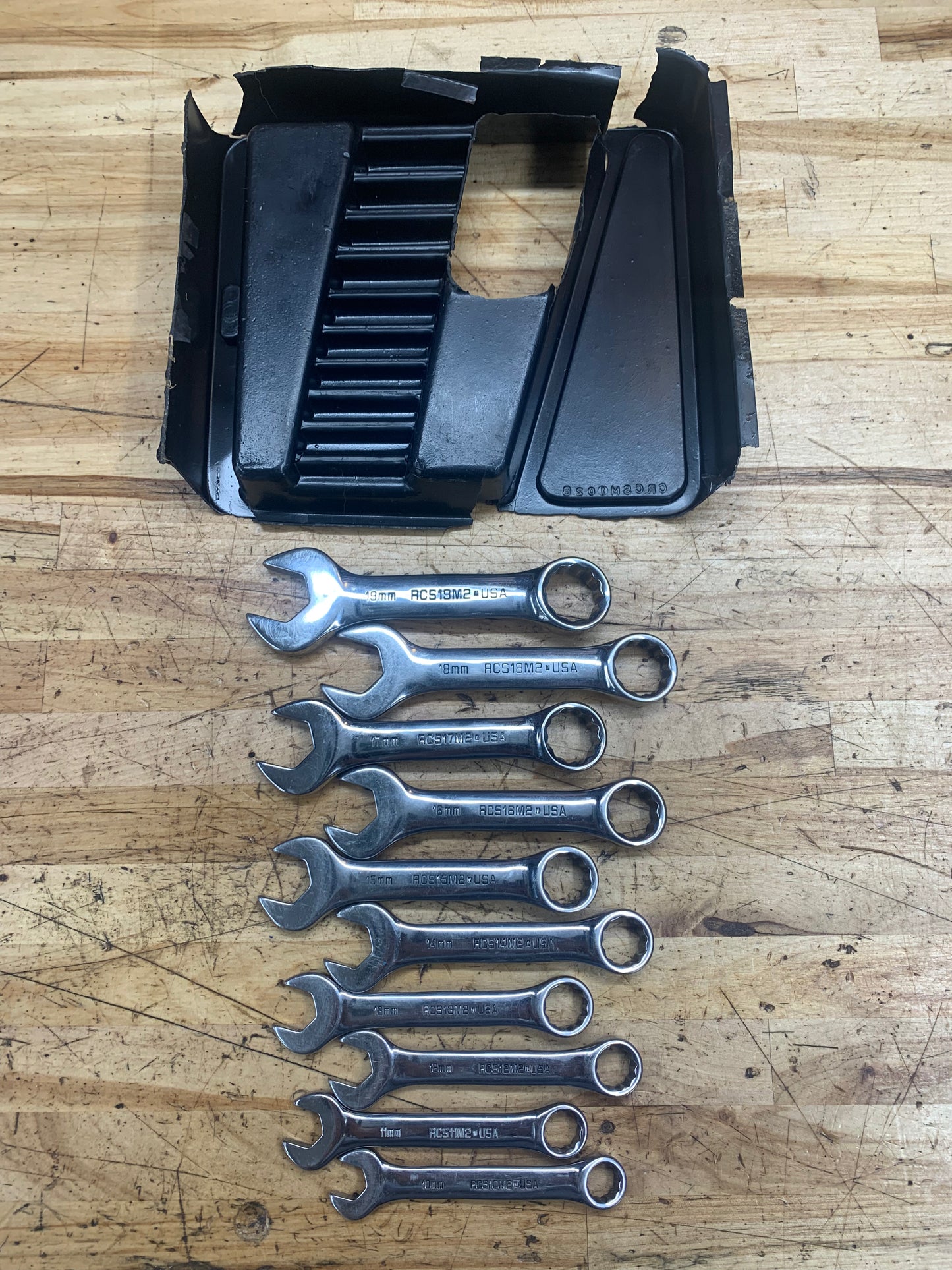 Matco Metric Stubby Wrench Set 10pc USA SRCSM102T