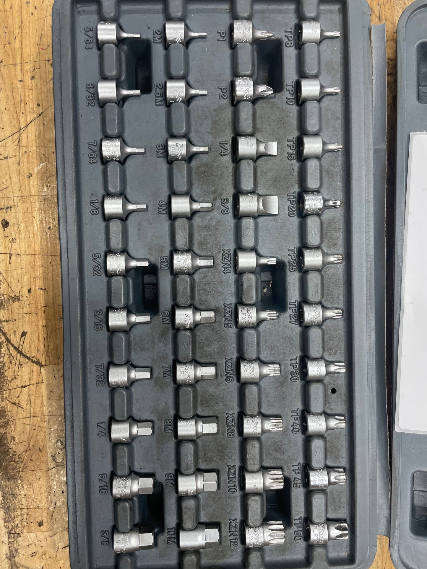 Blue Point Stubby Low Profile Bit Socket Set Torx/Hex/Phillips/Etc BLPBSS40