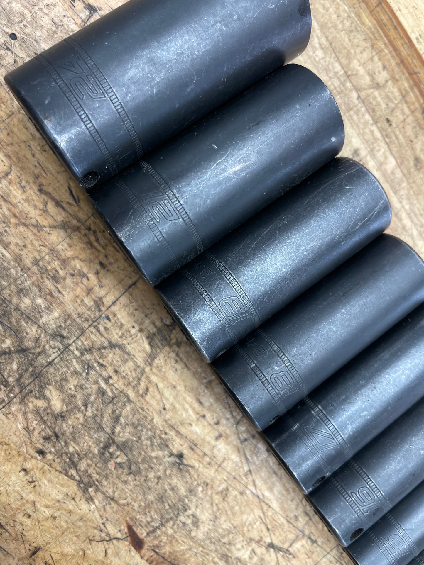CAT by Snap On 3/8” Metric Deep Impact Socket Set 14pc USA 8-24mm