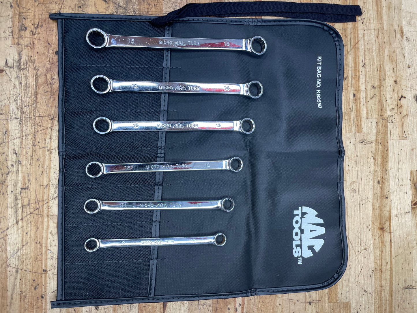 Mac Tools Metric Short Pattern Box Wrench Set 6pc 10-15mm USA