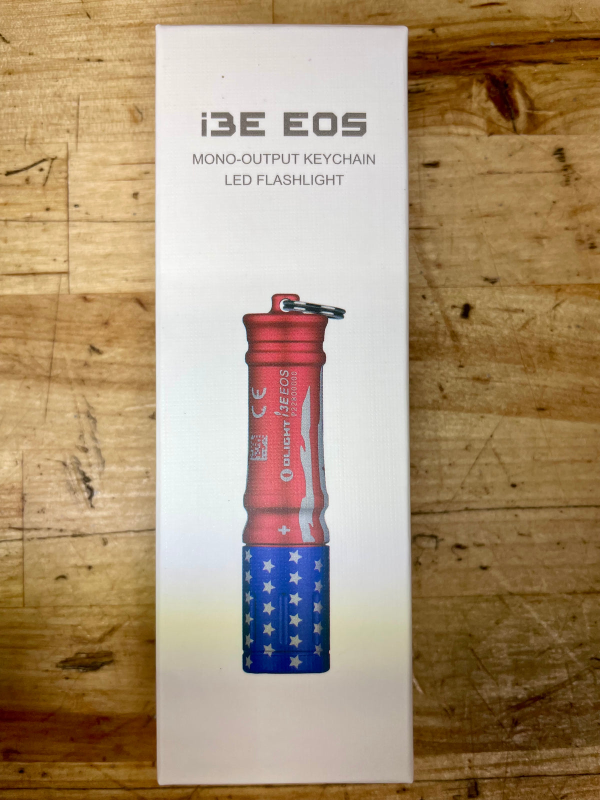 i3E EOS Keychain Flashlight Stars and Stripes BRAND NEW