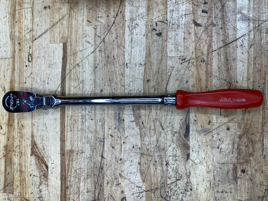 Snap On 3/8” Flex Head Ratchet Red Hard Handle FHLFD80A USA