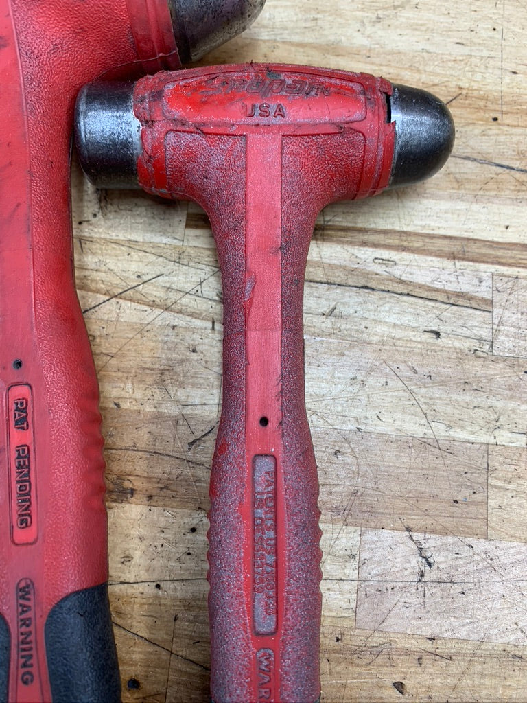Snap On Ball Peen Hammer Set Deadblow 3pc 16oz, 32oz, 40oz