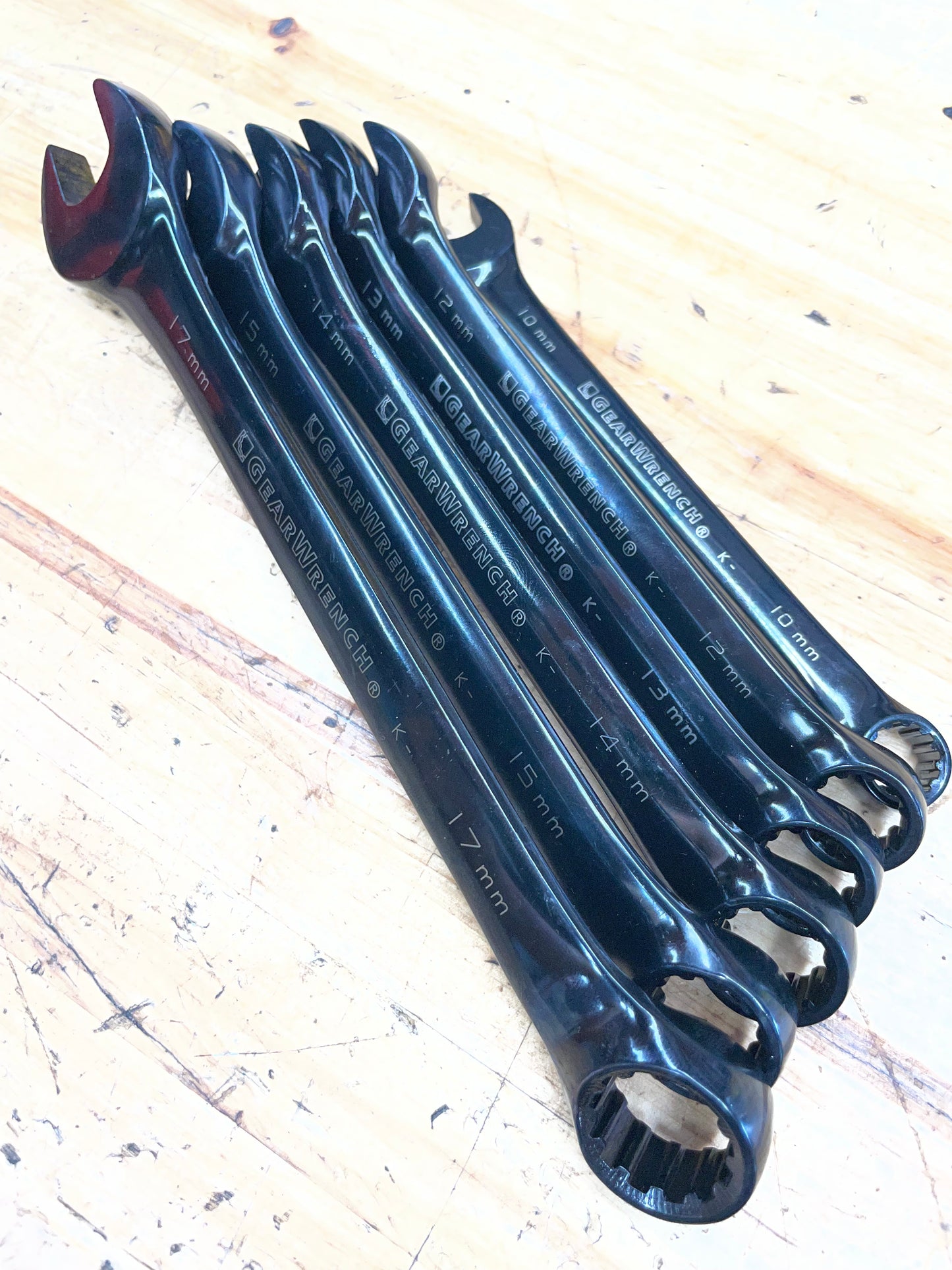 Gearwrench Metric Combo Wrench Set RARE Gloss Black 6pc 10-17mm BRAND NEW
