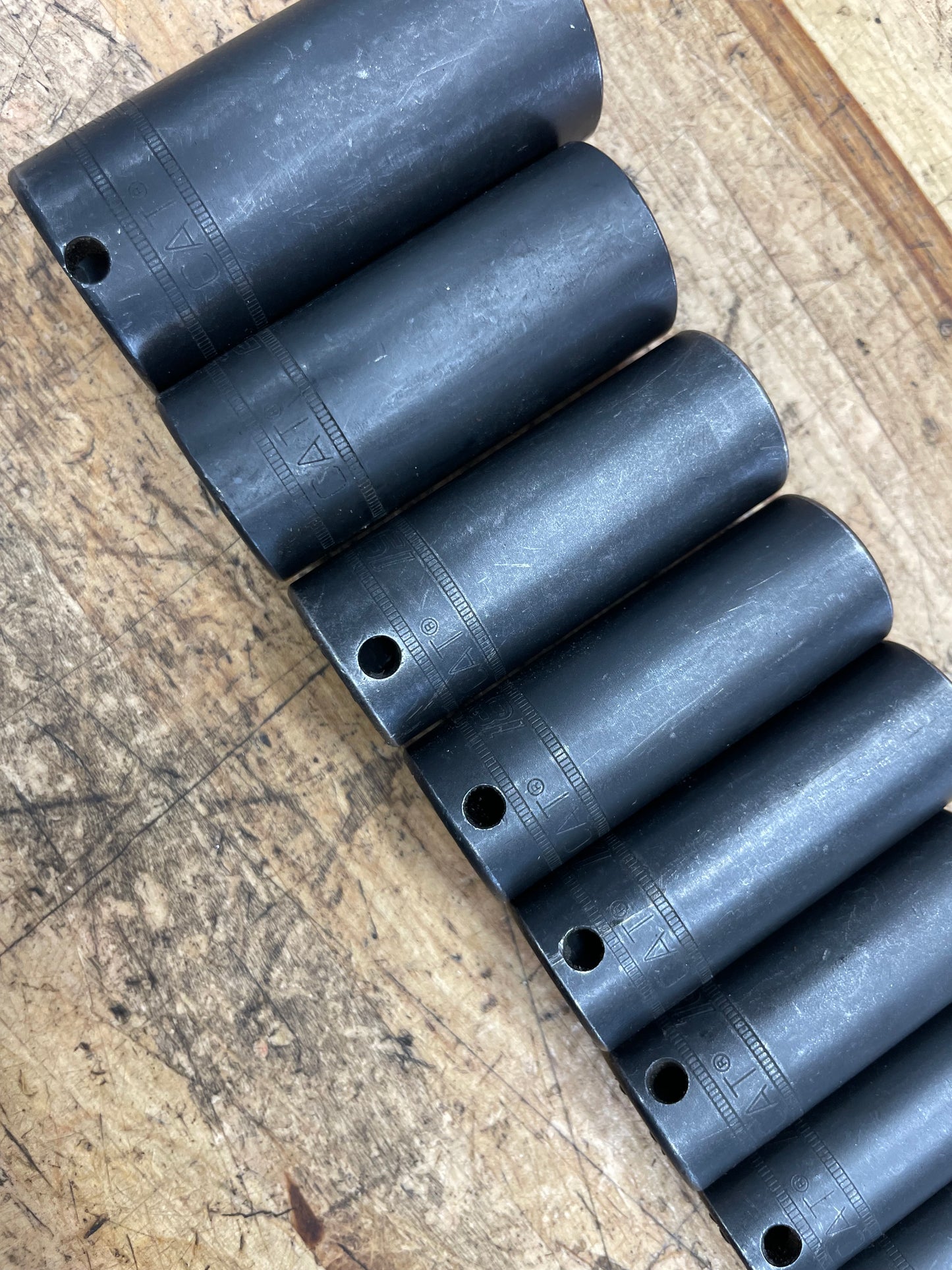 CAT by Snap On 3/8” Metric Deep Impact Socket Set 14pc USA 8-24mm