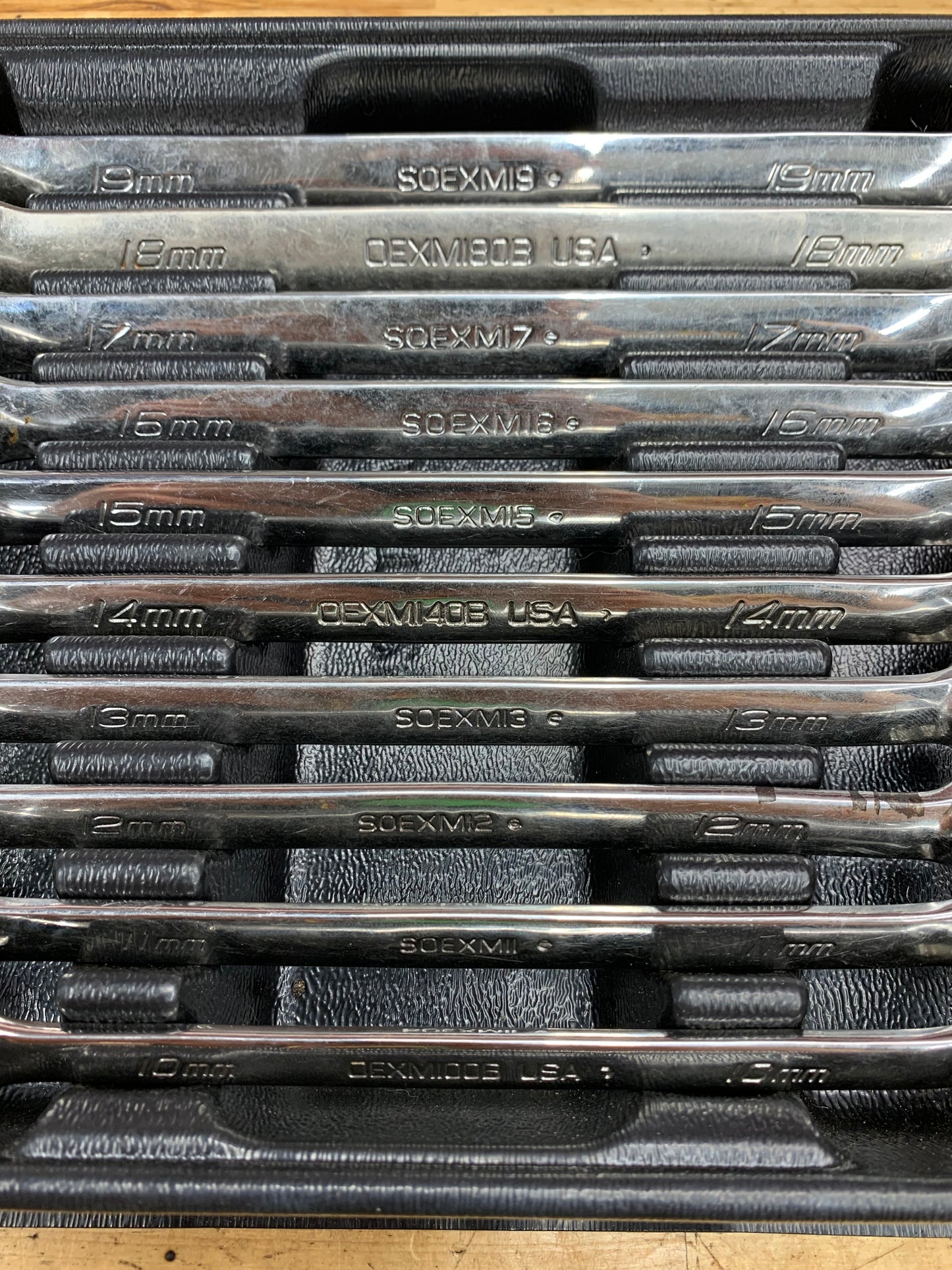 Snap On Metric Flank Drive Plus Combo Wrench Set SOEXM710