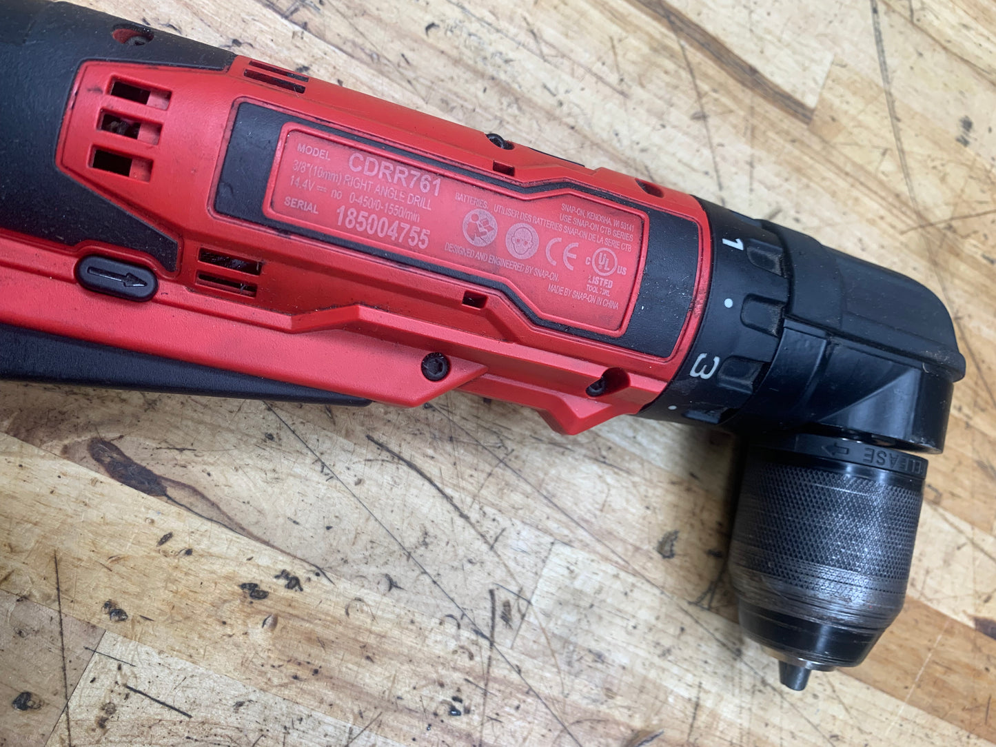 Snap On 14V Right Angle Drill WITH BATTERY CDRR761