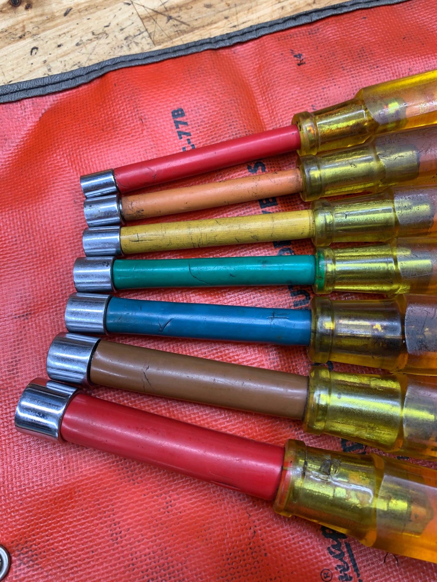Snap On Vintage SAE Nut Driver Set 7pc. USA ND-1070K