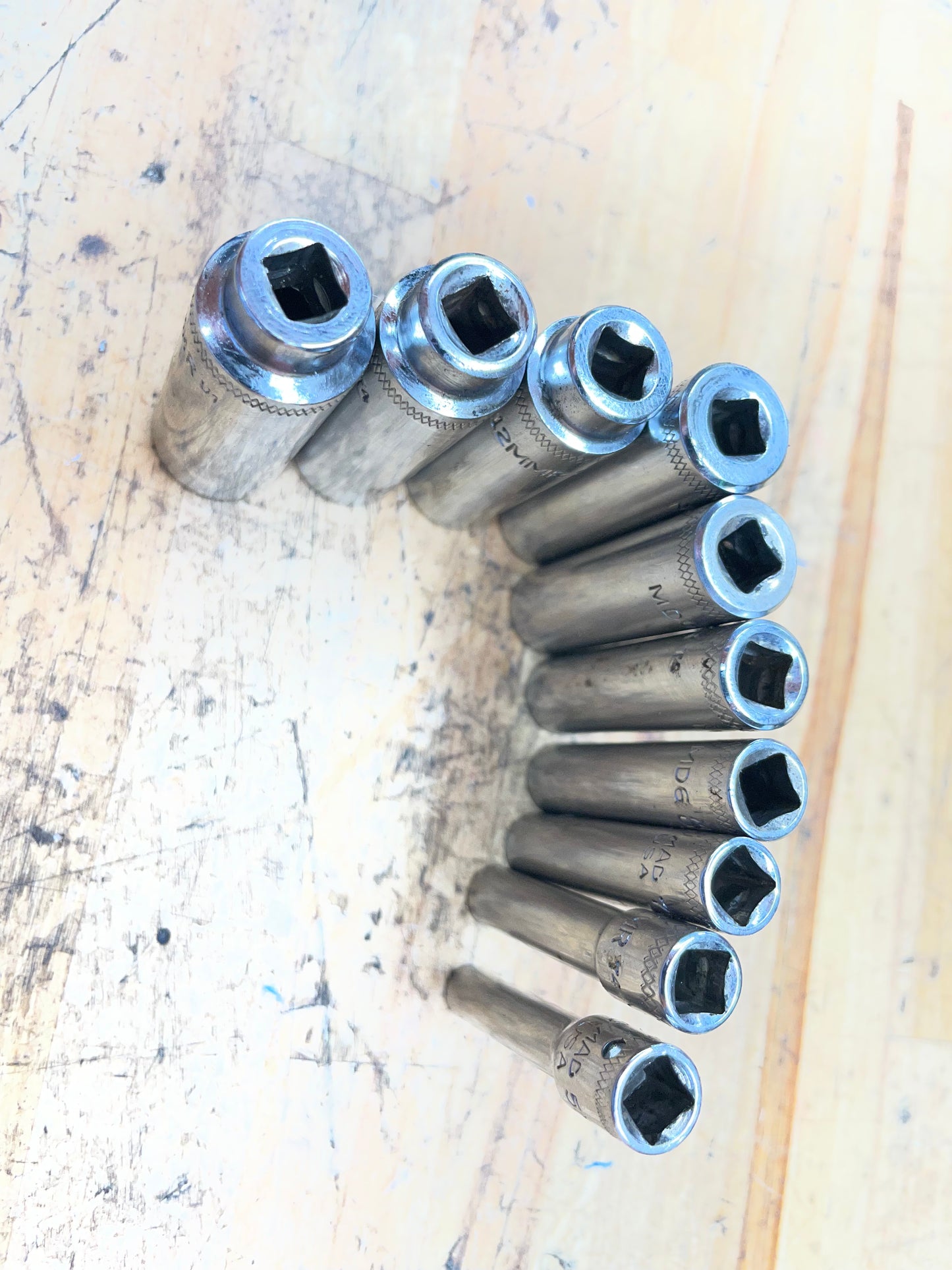Mac 1/4” Drive Metric Deep Socket Set 5-14mm 10pc USA SMDM102TR