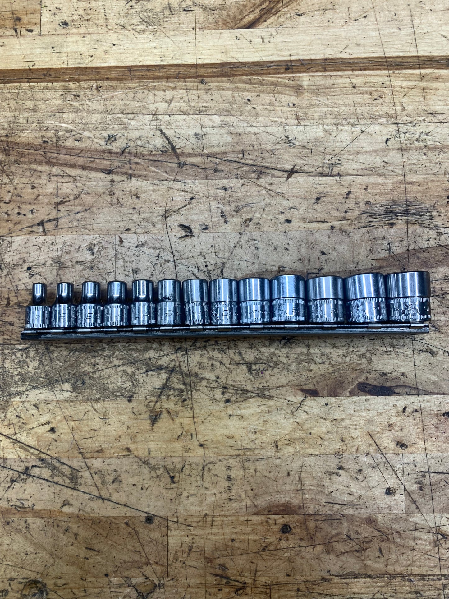 Snap On 1/4" Metric Shallow Socket Set 13pc USA 113TMMY