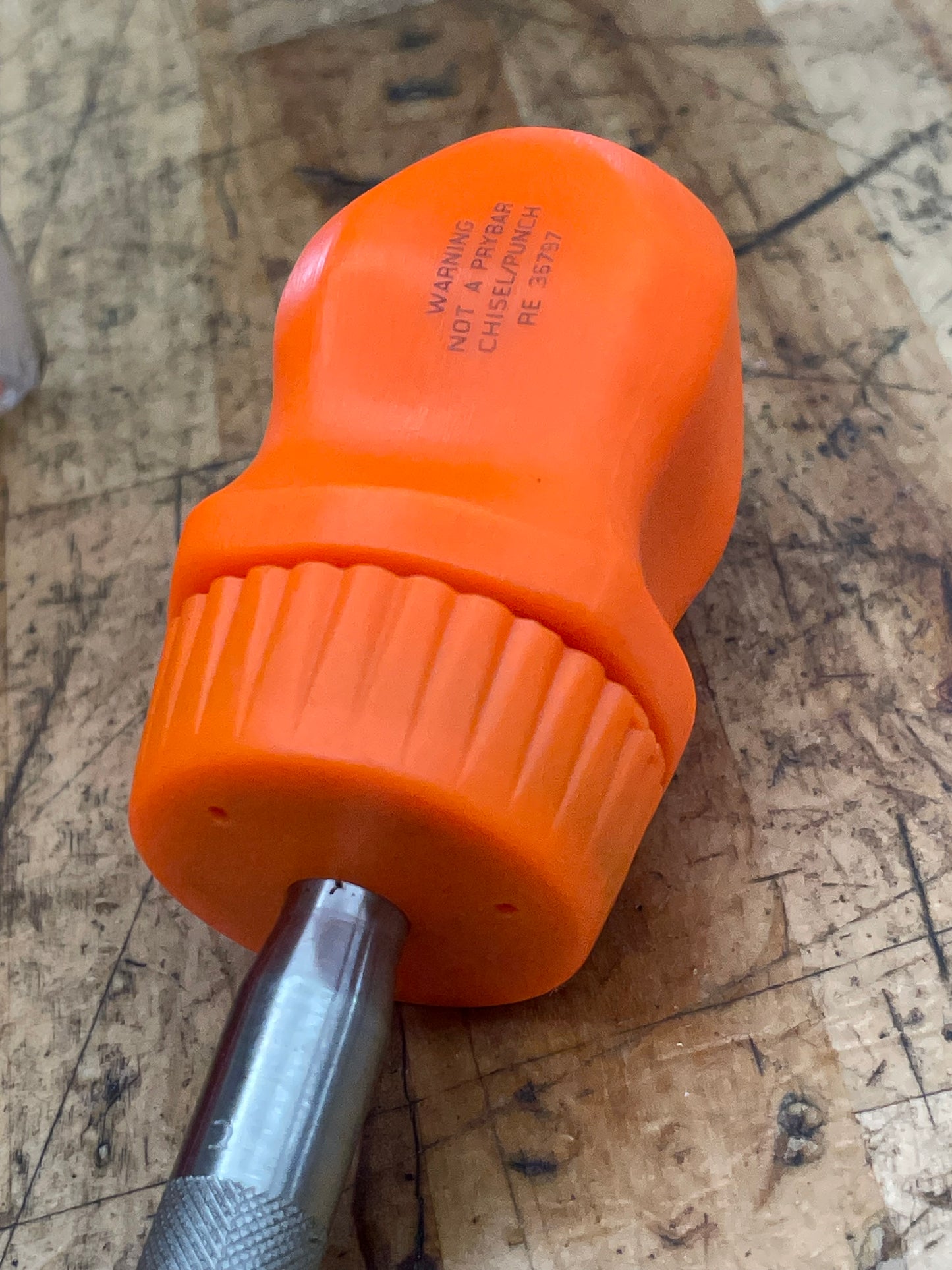Snap On Stubby Ratcheting Screwdriver Orange Hard Handle USA BRAND NEW SSDMR1A