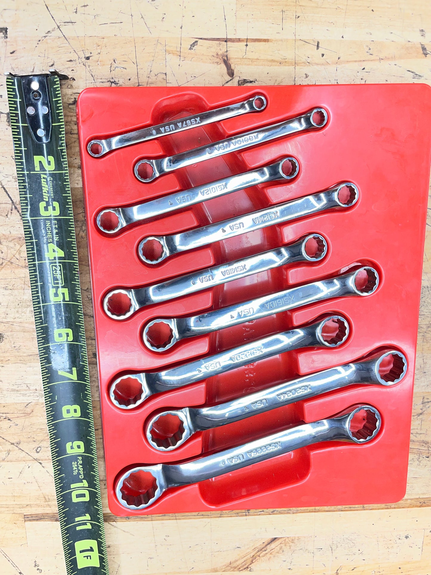 Snap On Metric Short Pattern 9pc Box Wrench Set 3/16”-13/16” USA XS609