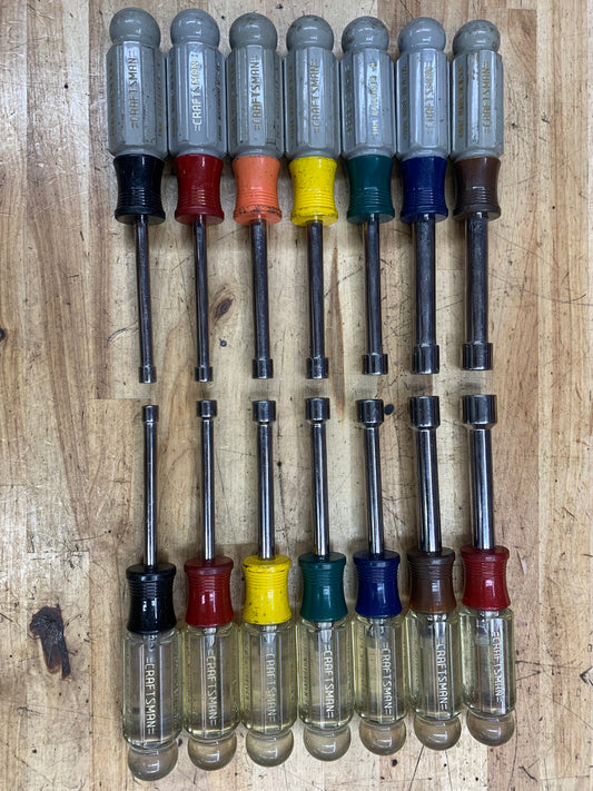 Craftsman 14pc Master Nut Driver Set SAE & Metric USA