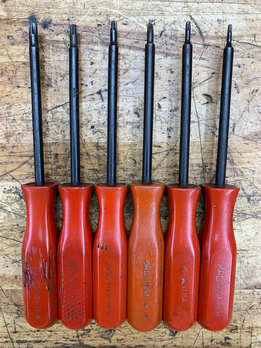 Mac Tools 6pc Torx Screwdriver Set USA SST6PT