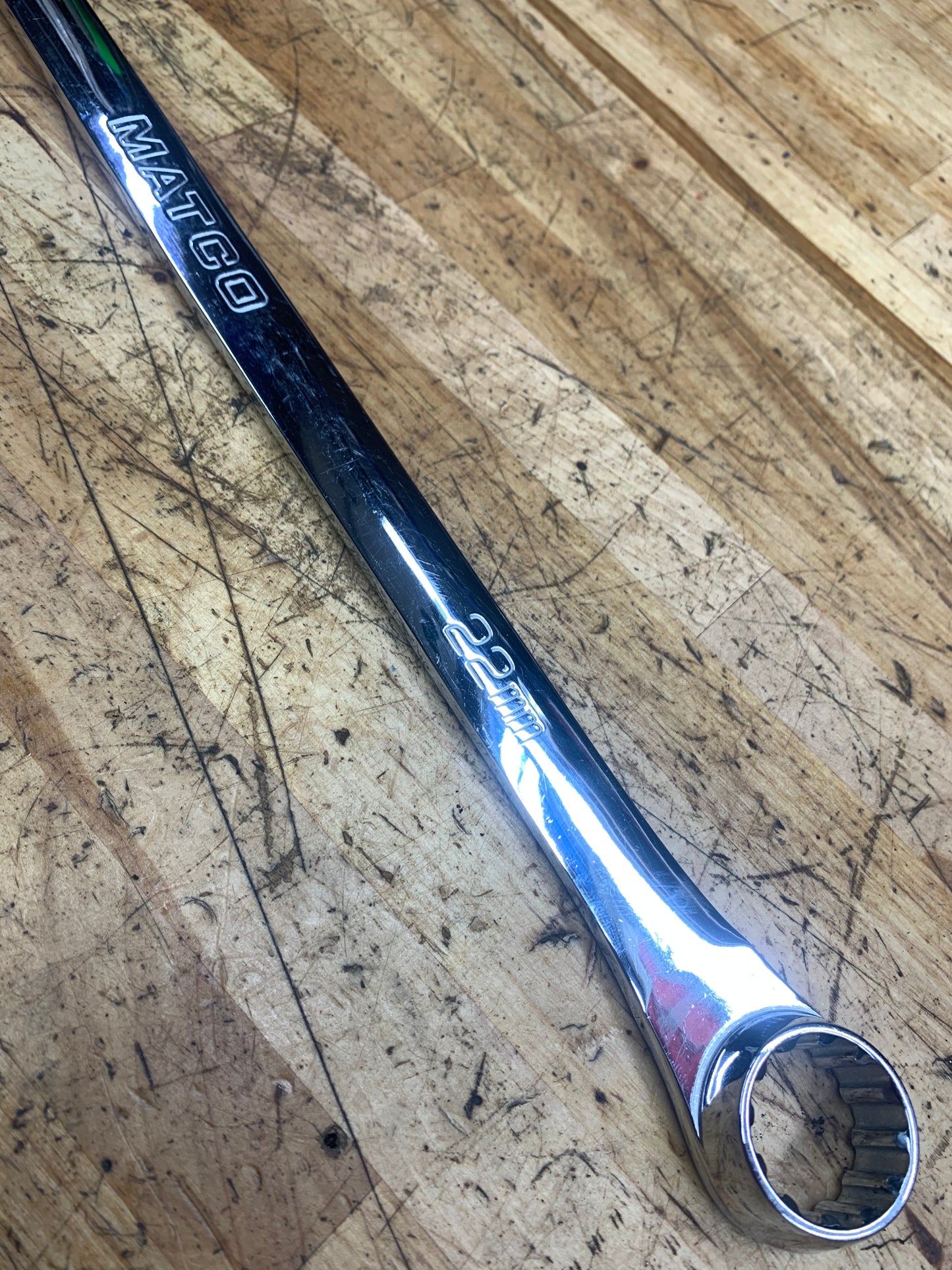 Matco 22mm Long Flex Head Ratcheting Wrench RFBZXLM2222A