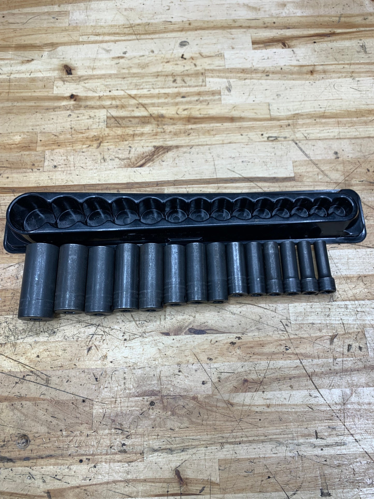 Snap On 3/8” Metric Deep Impact Socket Set 14pc 8-24mm USA  214SIMFMYA