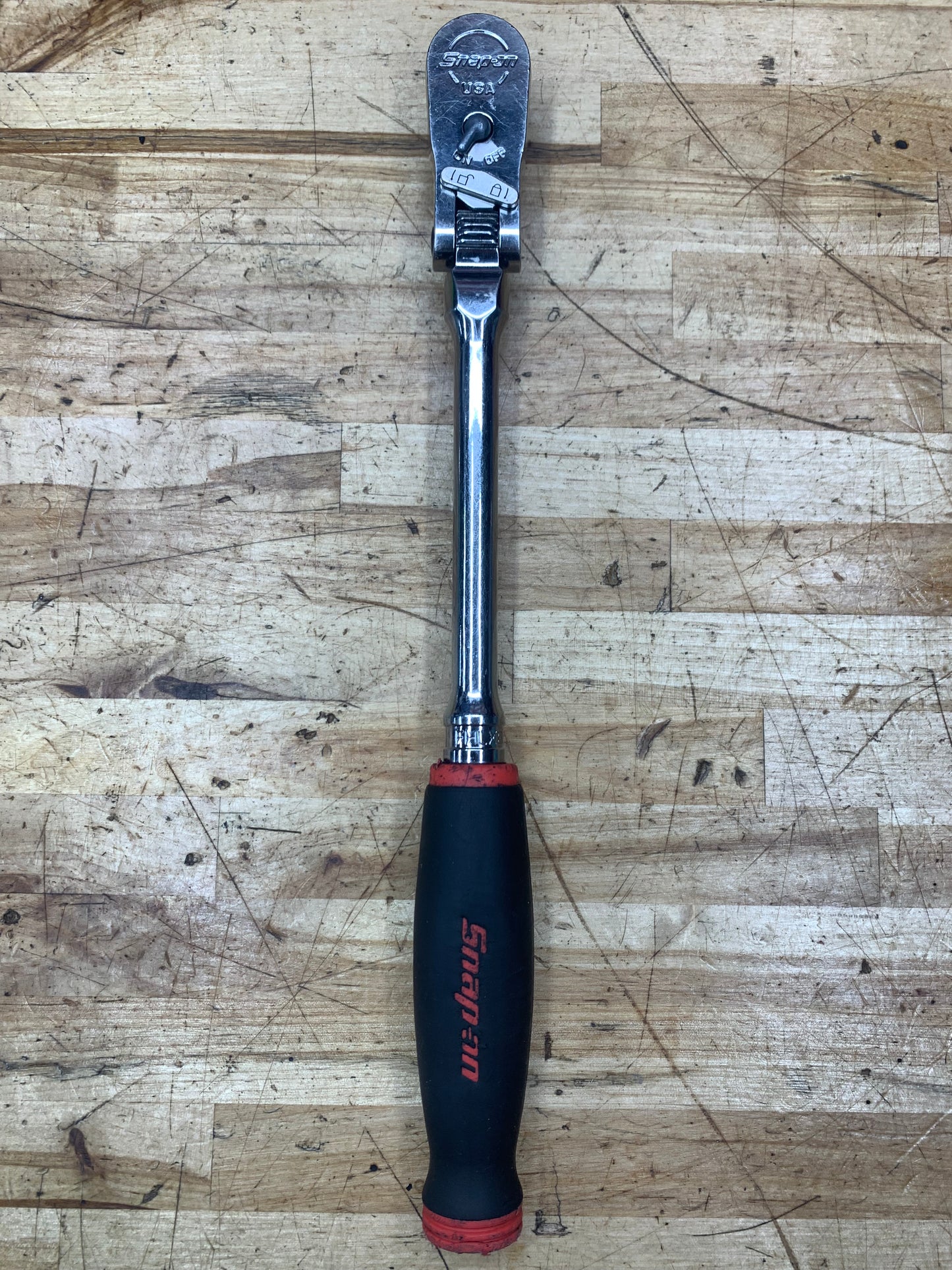 Snap On 3/8” Locking Flex Head Ratchet USA FHLX80B