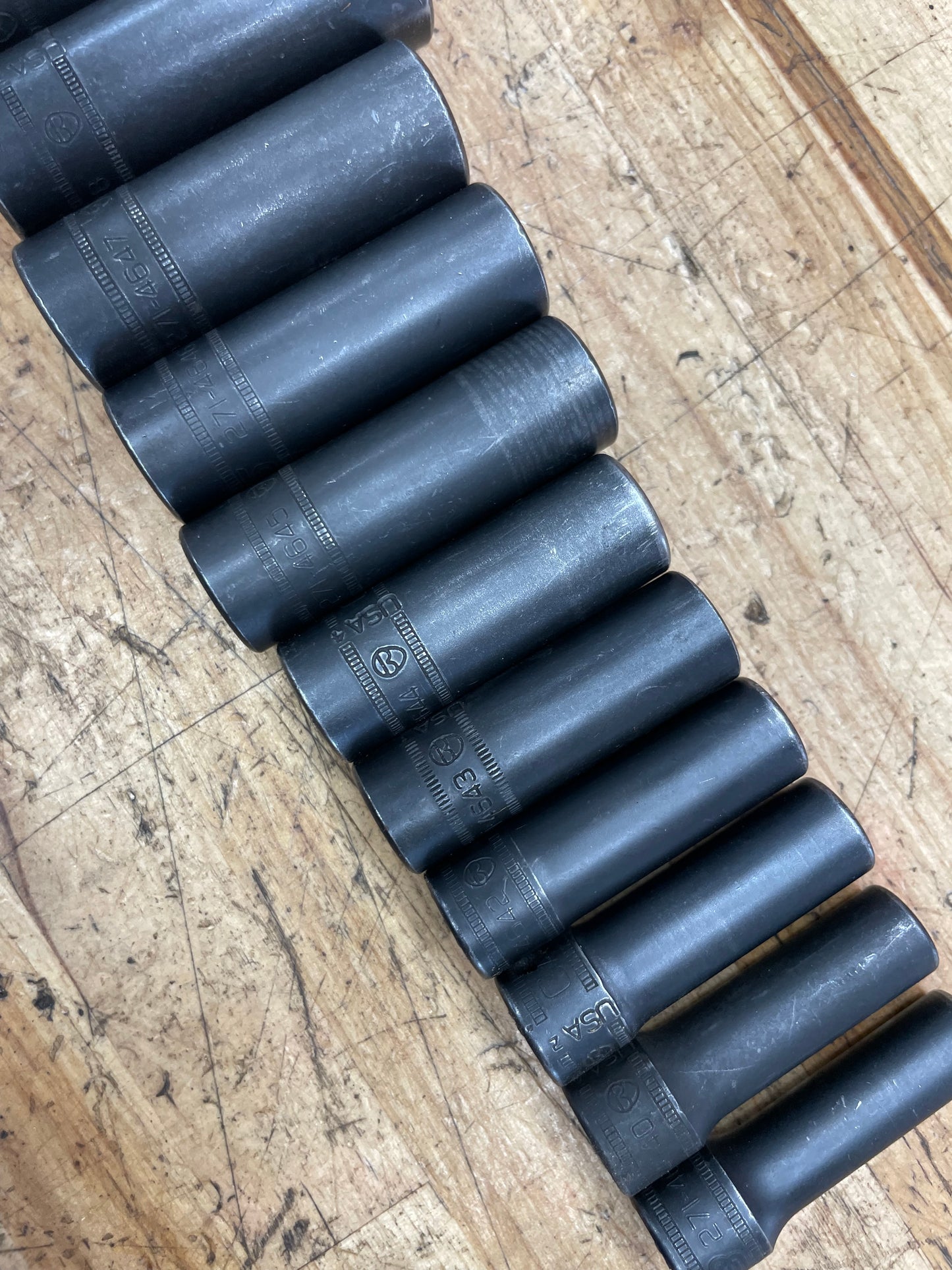 CAT by Snap On 3/8” Metric Deep Impact Socket Set 14pc USA 8-24mm